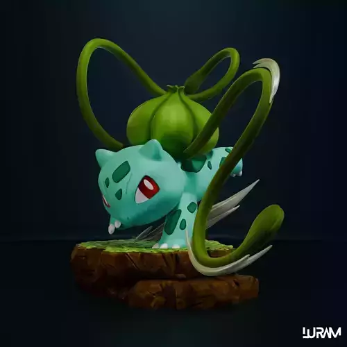 Pokemon Bulbasaur - Whip strain- For 3D Print 3D print model Pokemon Bulbasaur - Whip strain- For 3D Print 3D print model
