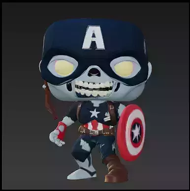 Captain america zombie funko pop