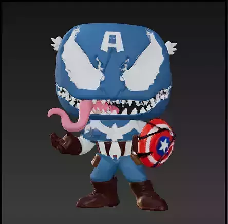 Captain america venom funko pop