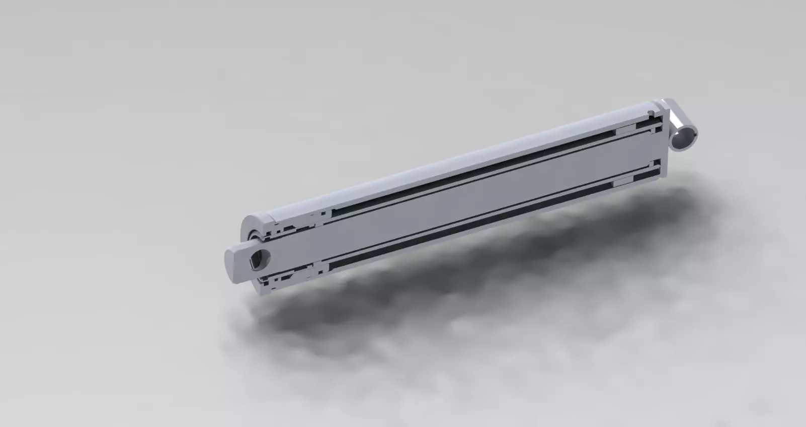 Hydraulic Cylinder Model - High-Detail SolidWorks Design 3D model_0