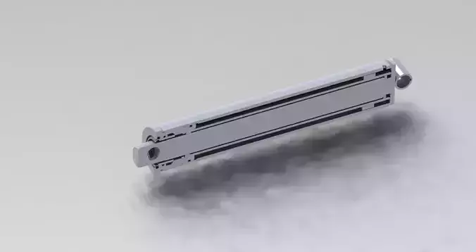 Hydraulic Cylinder Model - High-Detail SolidWorks Design