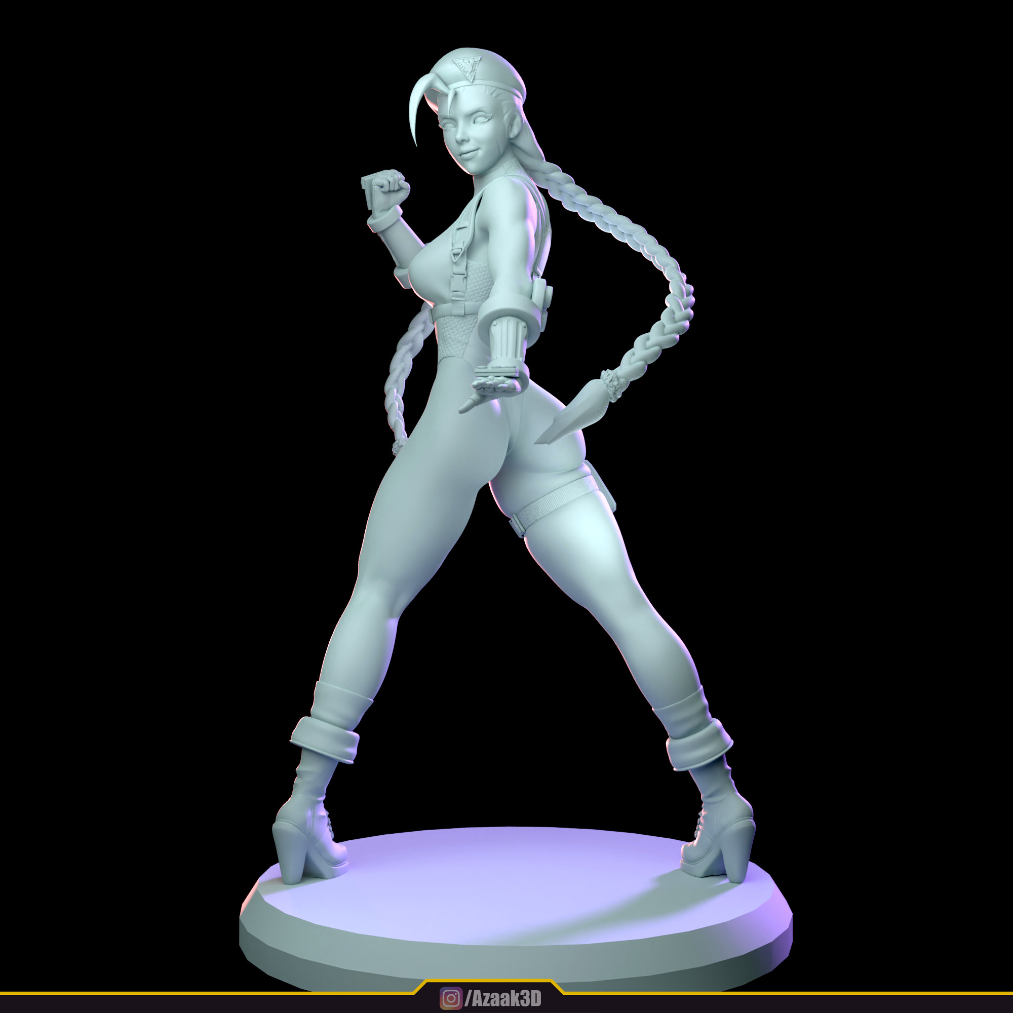 Cammy White Figure 3D print model_25