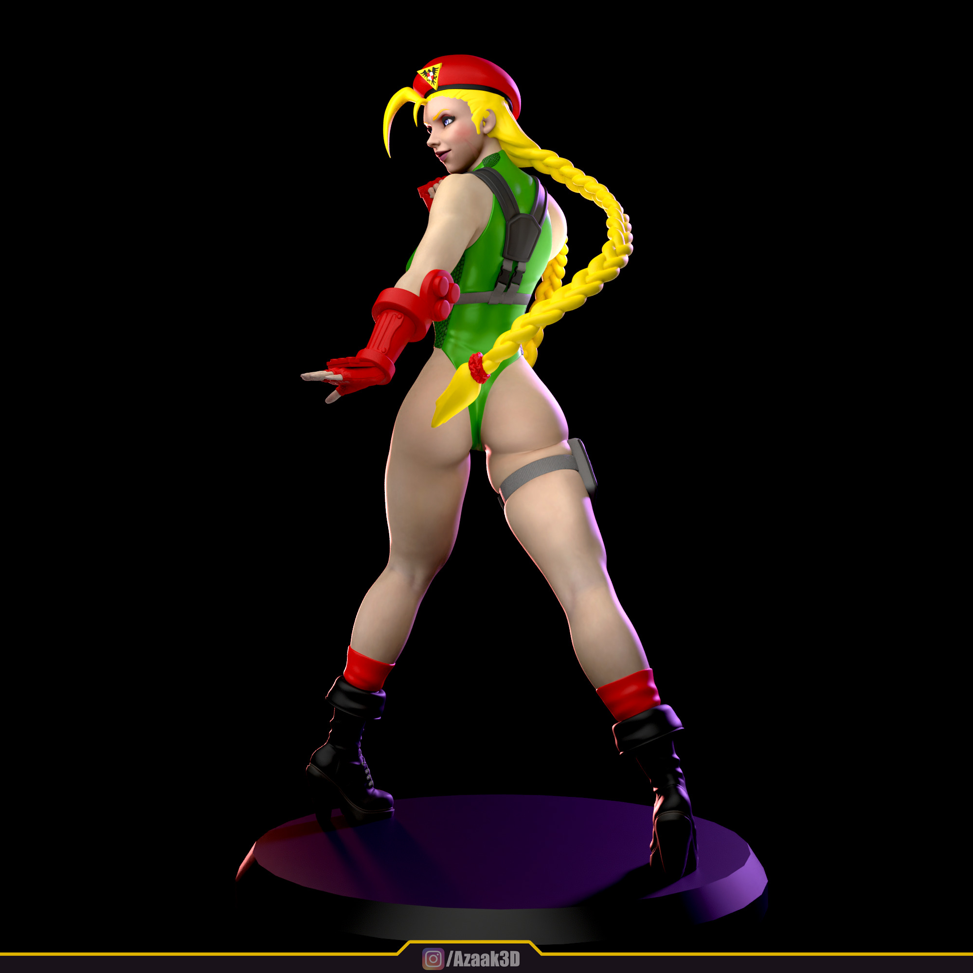 Cammy White Figure 3D print model_9