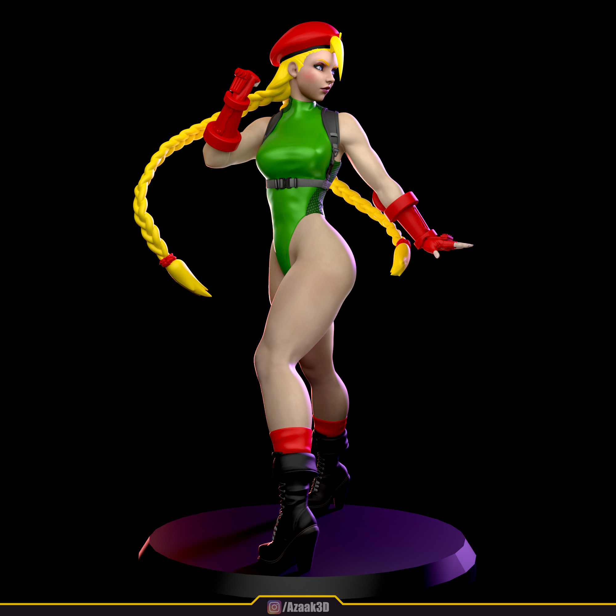 Cammy White Figure 3D print model_15
