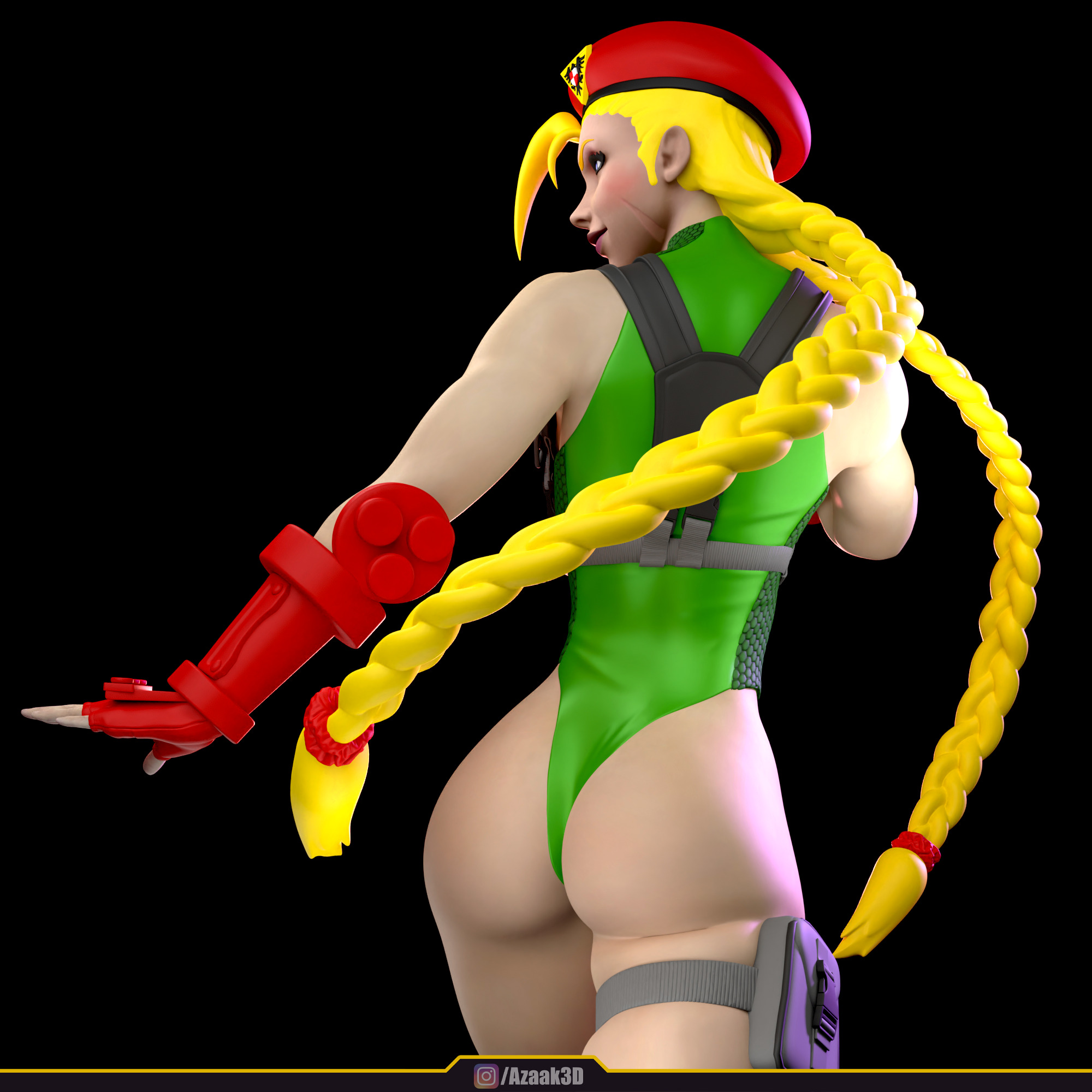 Cammy White Figure 3D print model_7