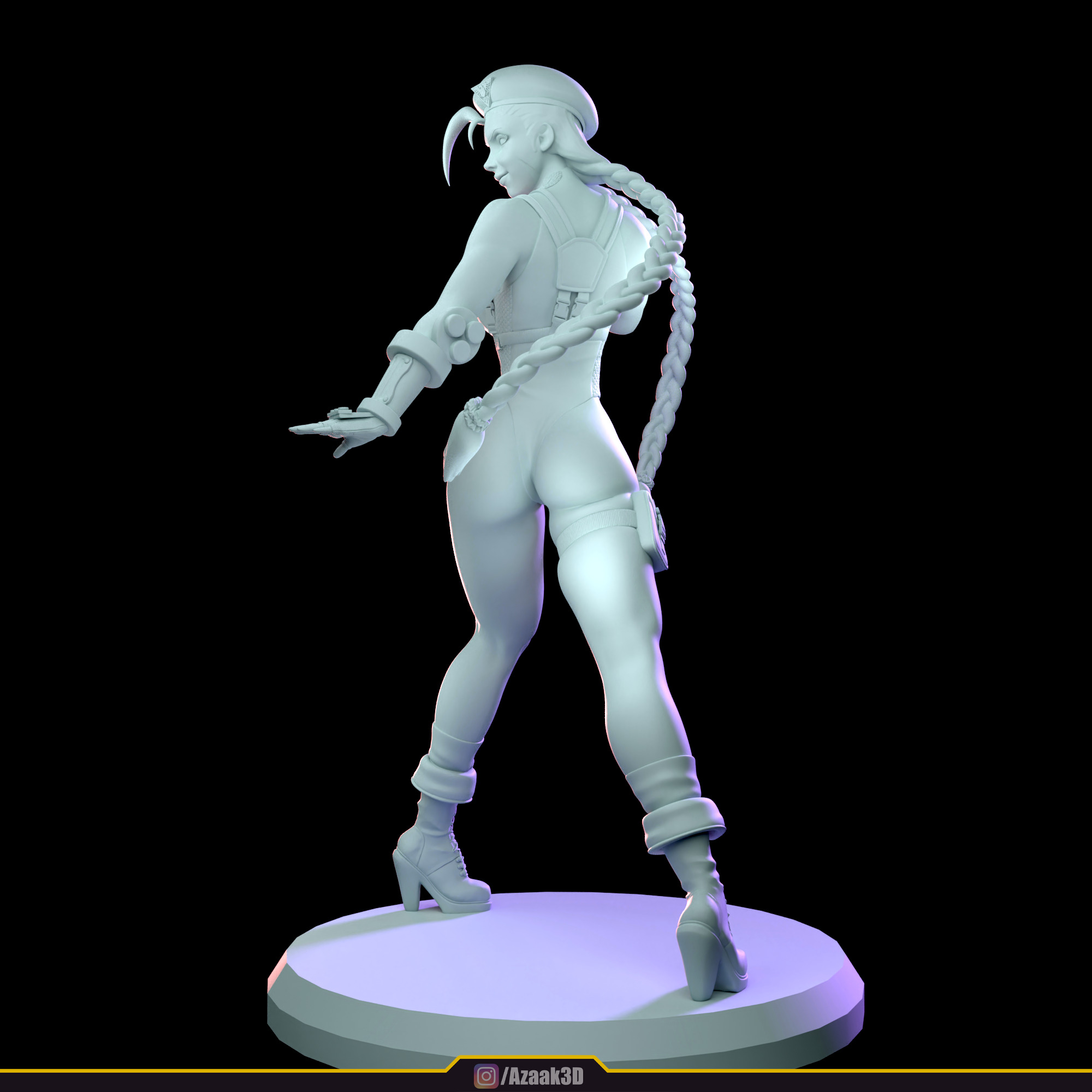 Cammy White Figure 3D print model_20