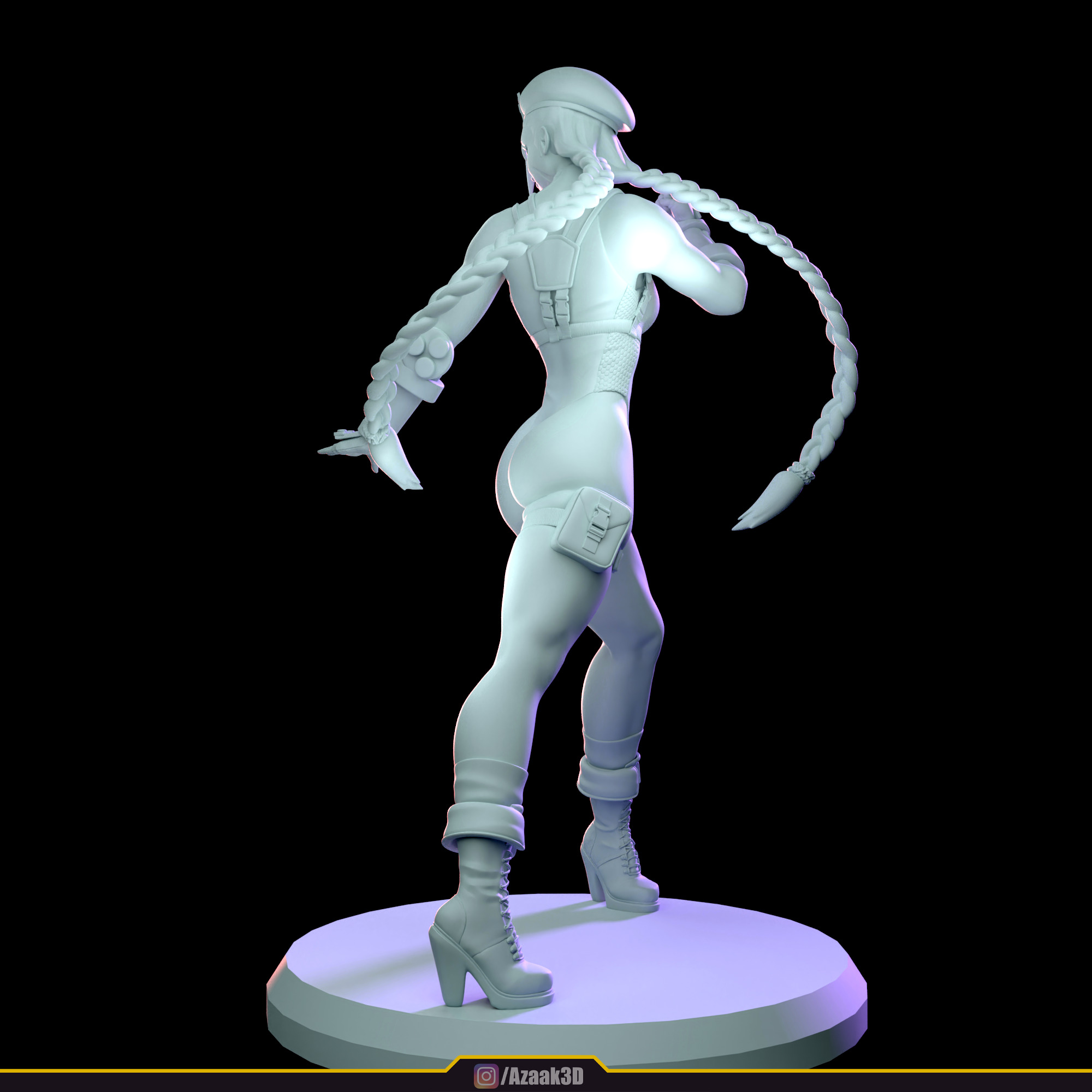 Cammy White Figure 3D print model_26