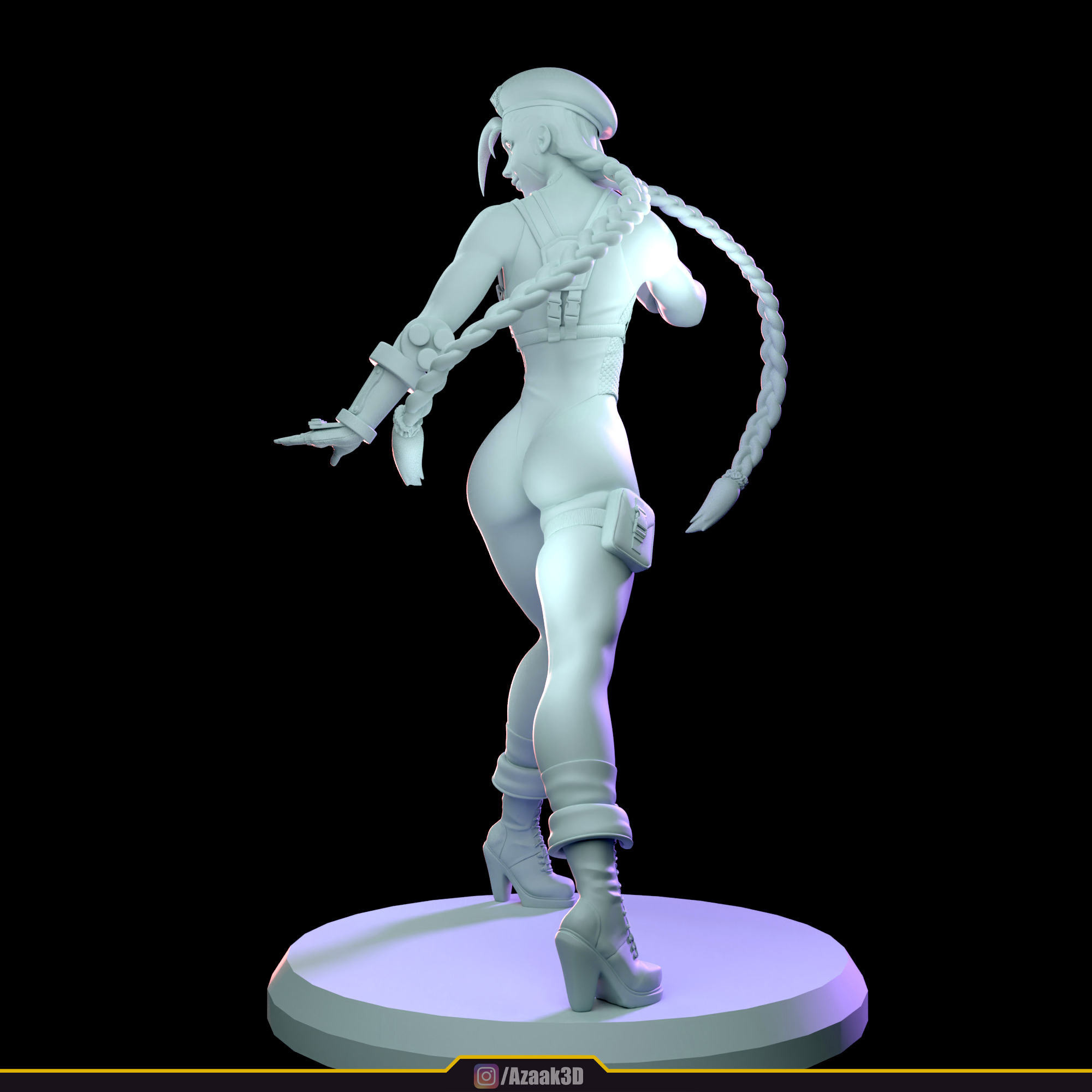 Cammy White Figure 3D print model_21