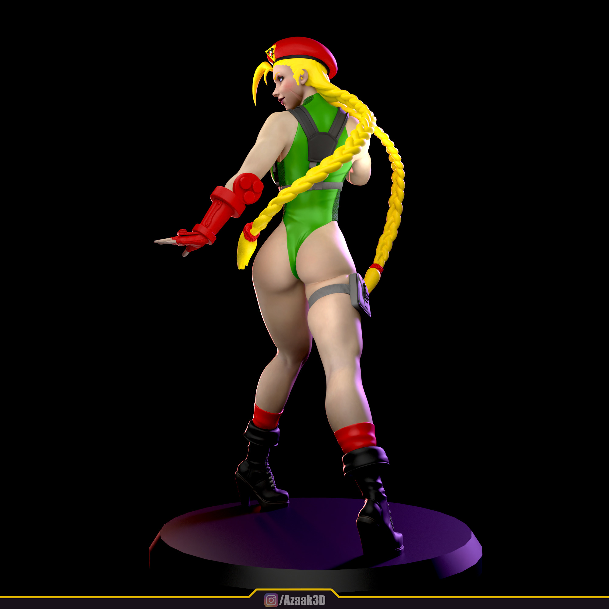 Cammy White Figure 3D print model_6