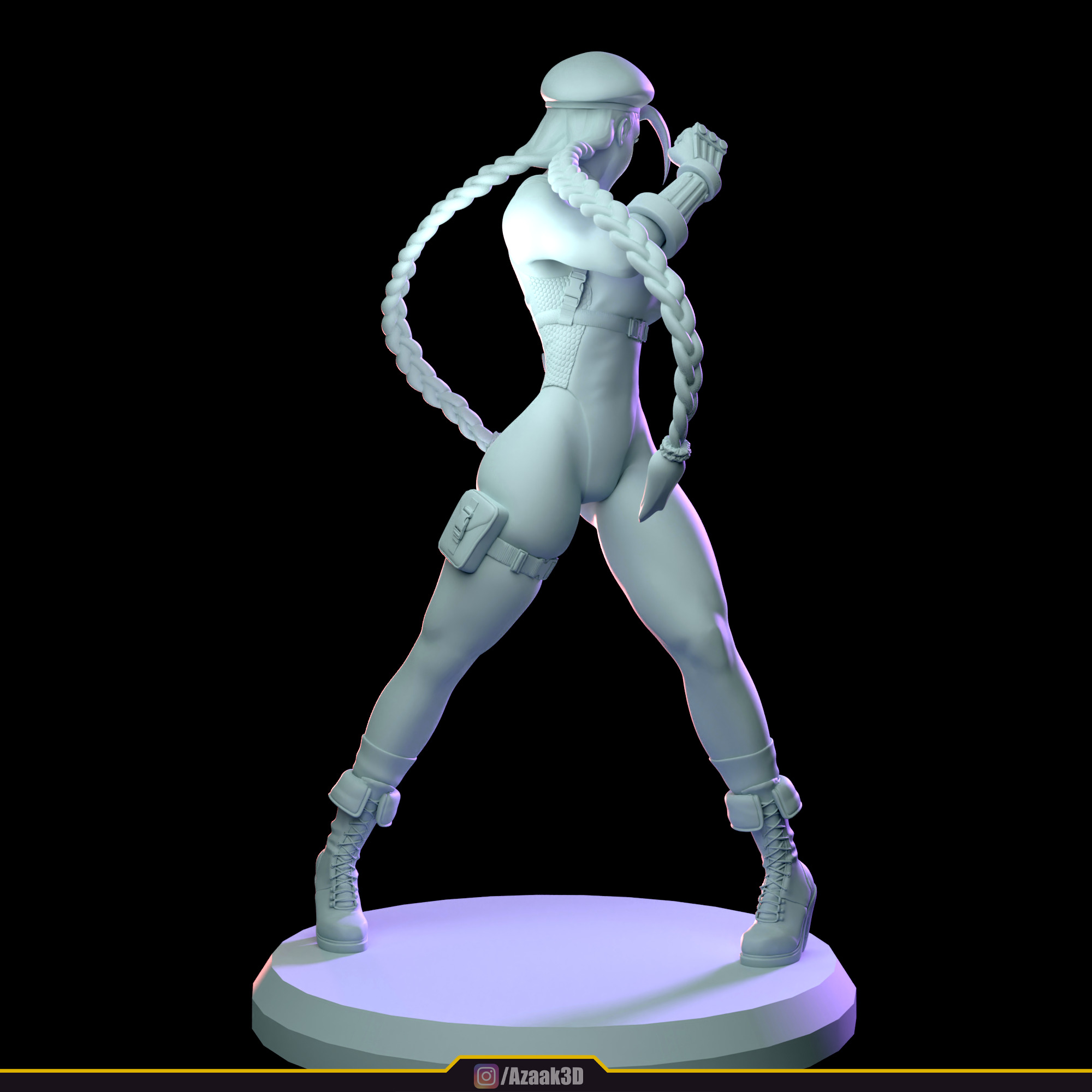 Cammy White Figure 3D print model_27