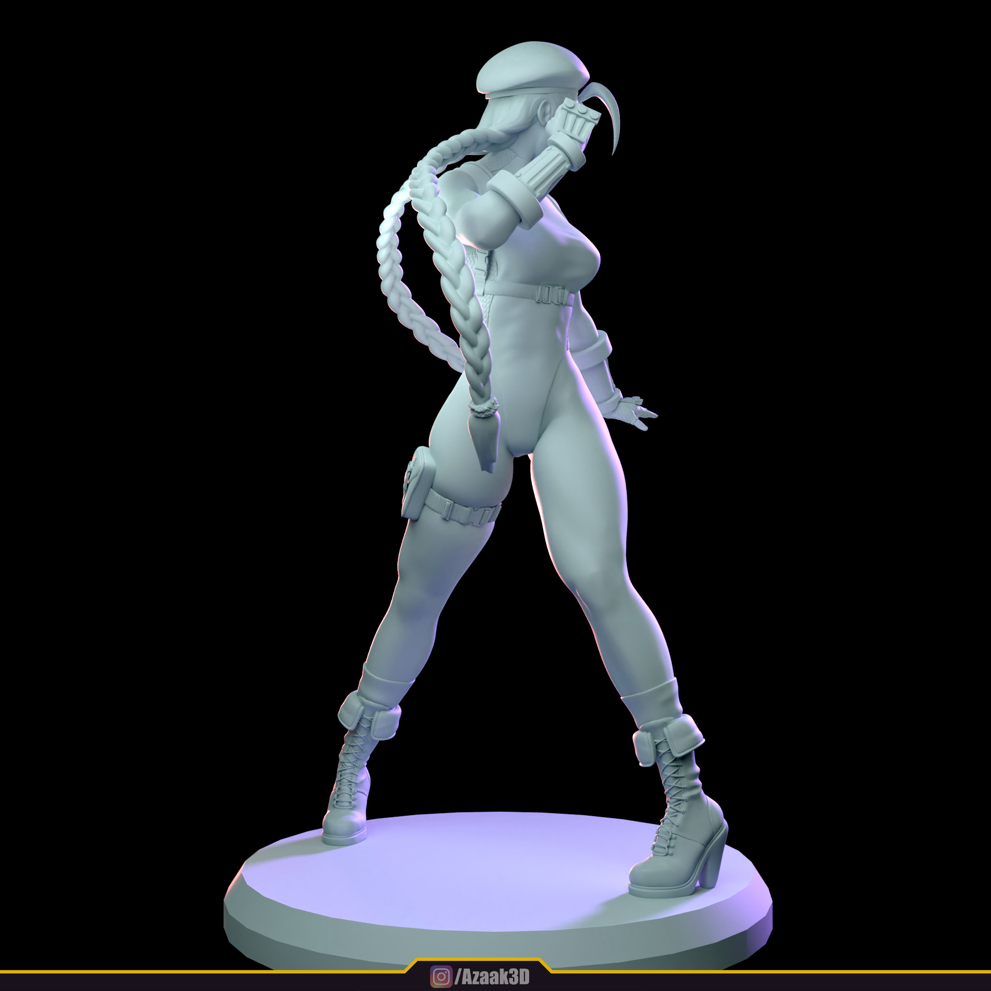 Cammy White Figure 3D print model_28