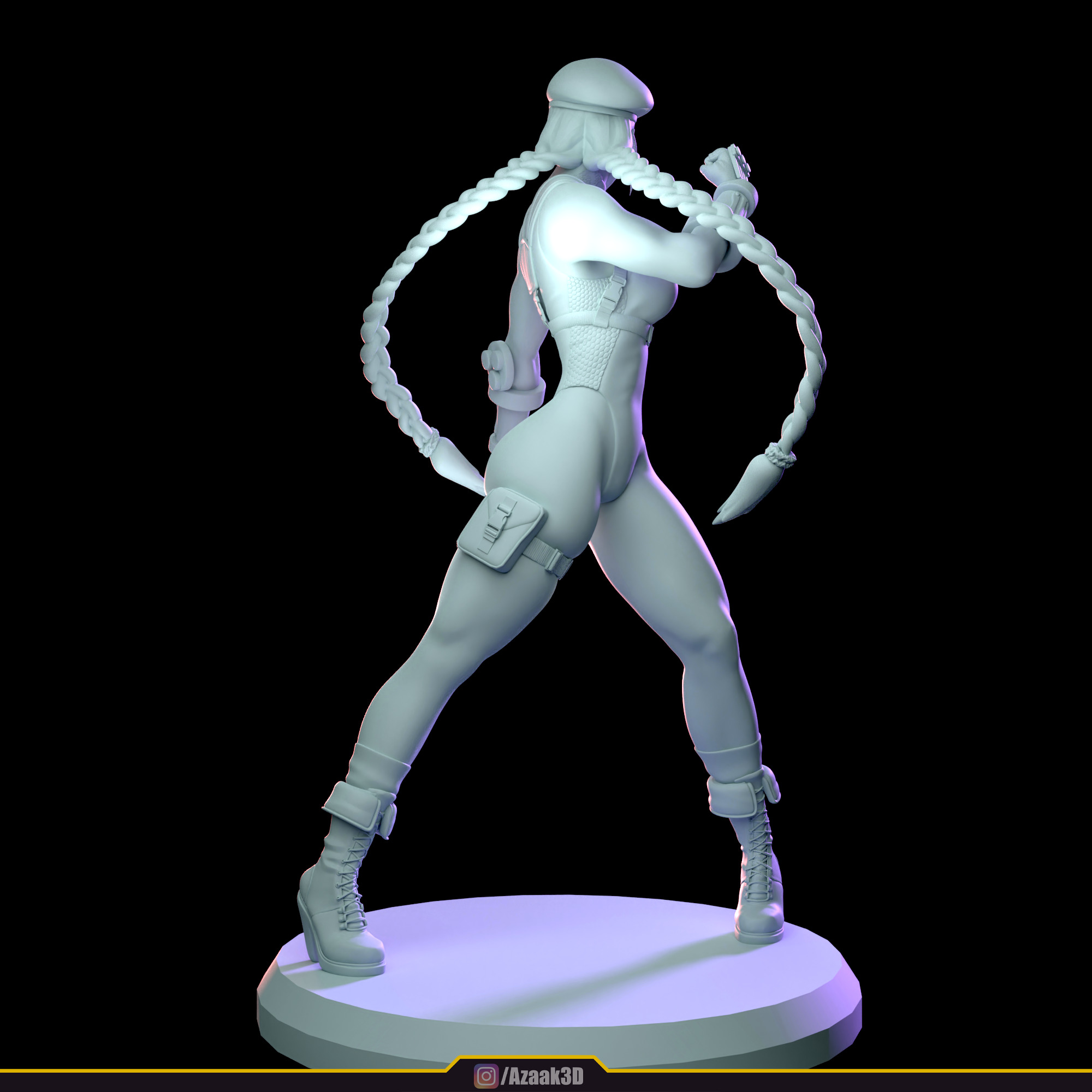 Cammy White Figure 3D print model_23