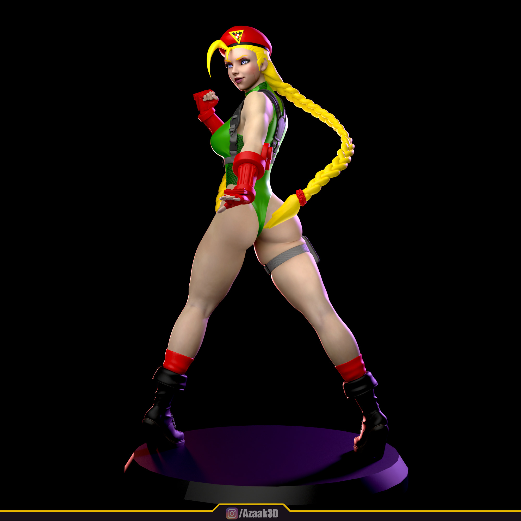 Cammy White Figure 3D print model_8