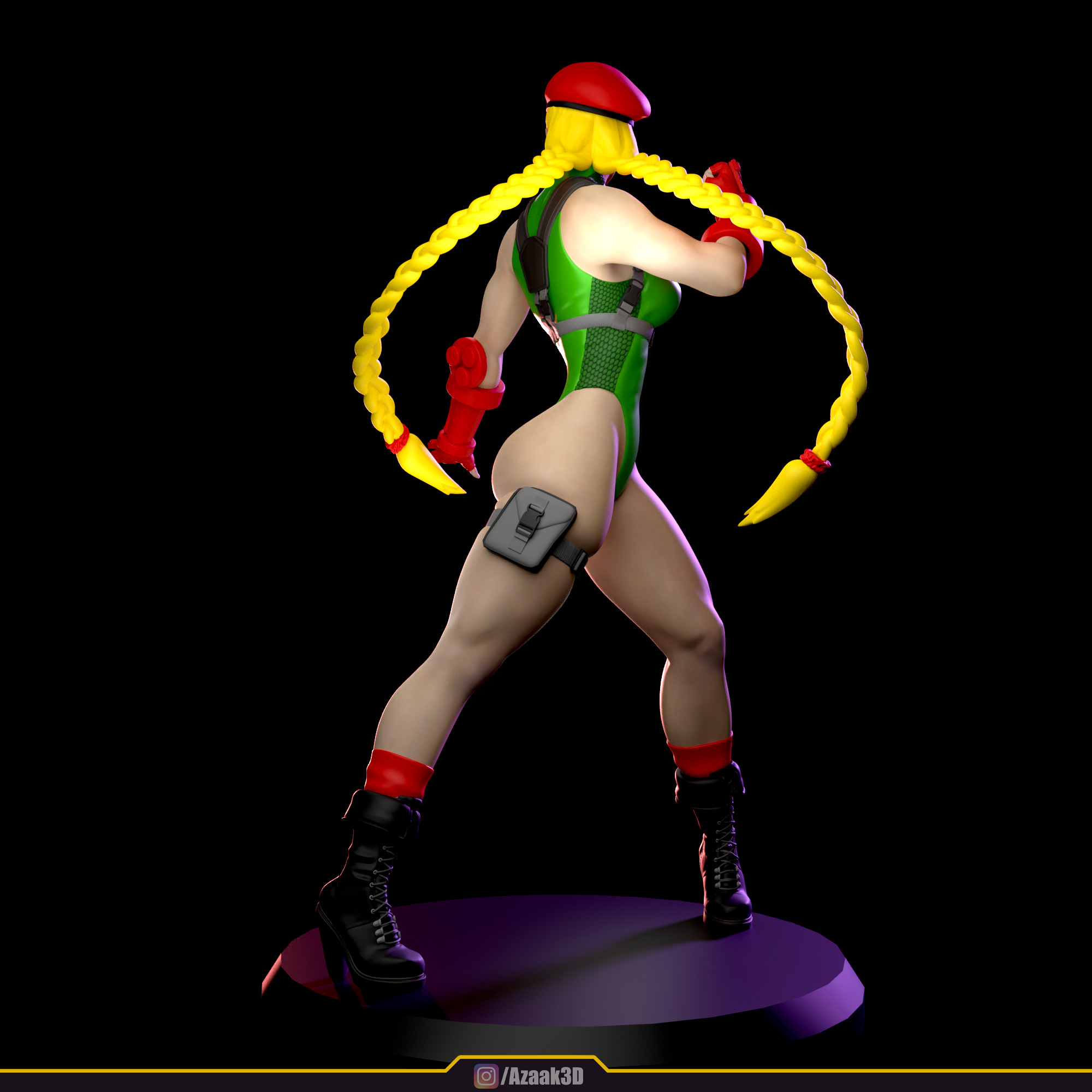 Cammy White Figure 3D print model_17