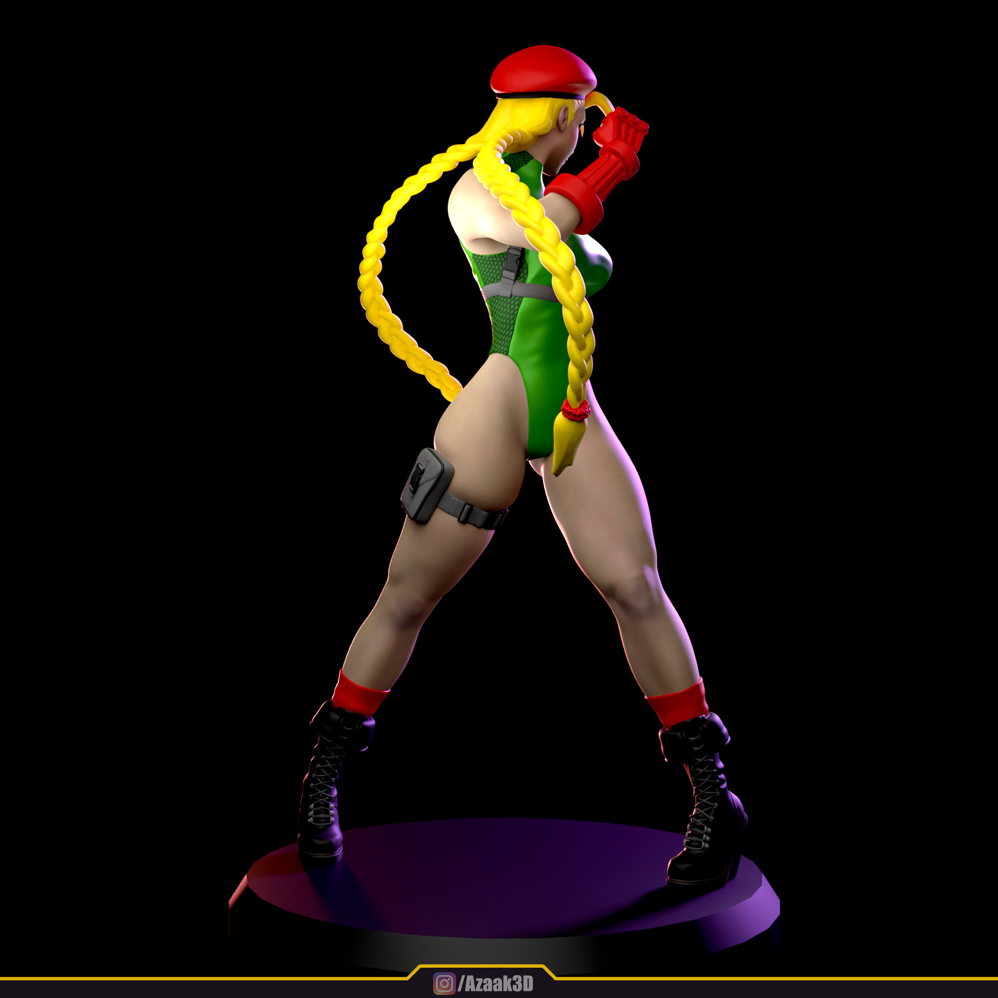 Cammy White Figure 3D print model_13