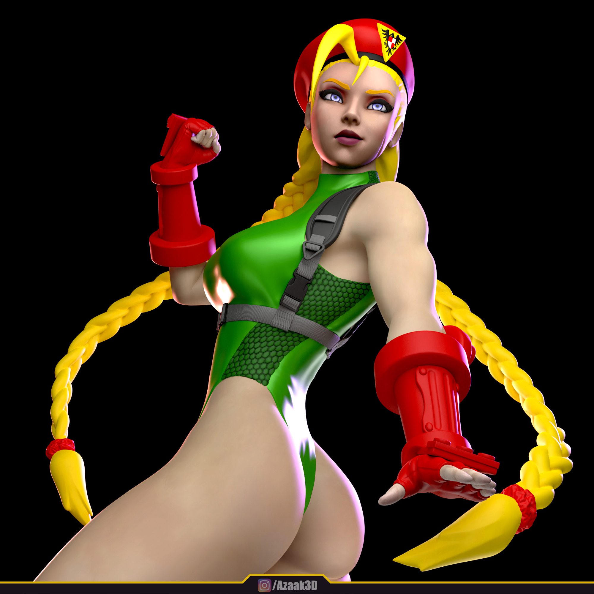 Cammy White Figure 3D print model_4