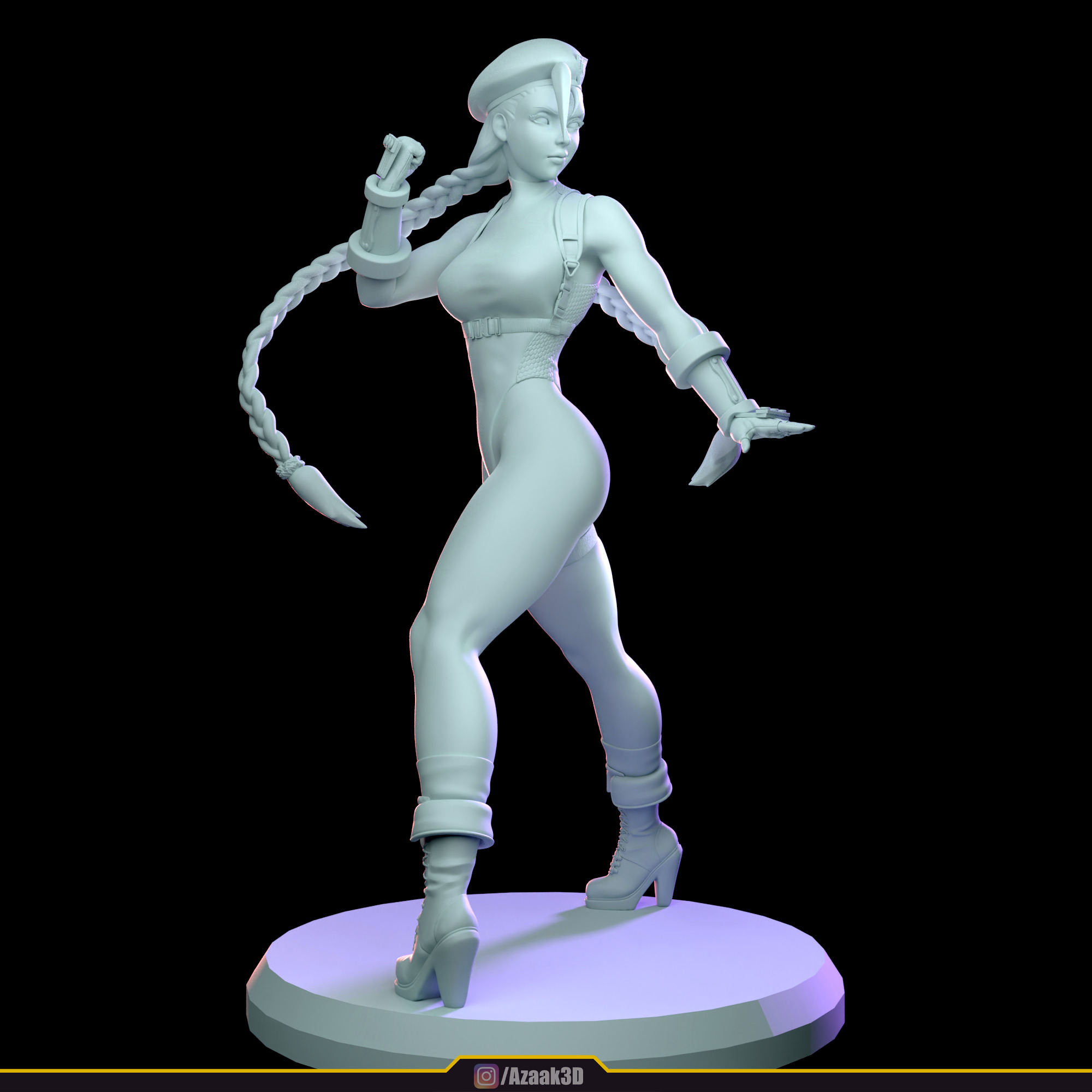 Cammy White Figure 3D print model_31