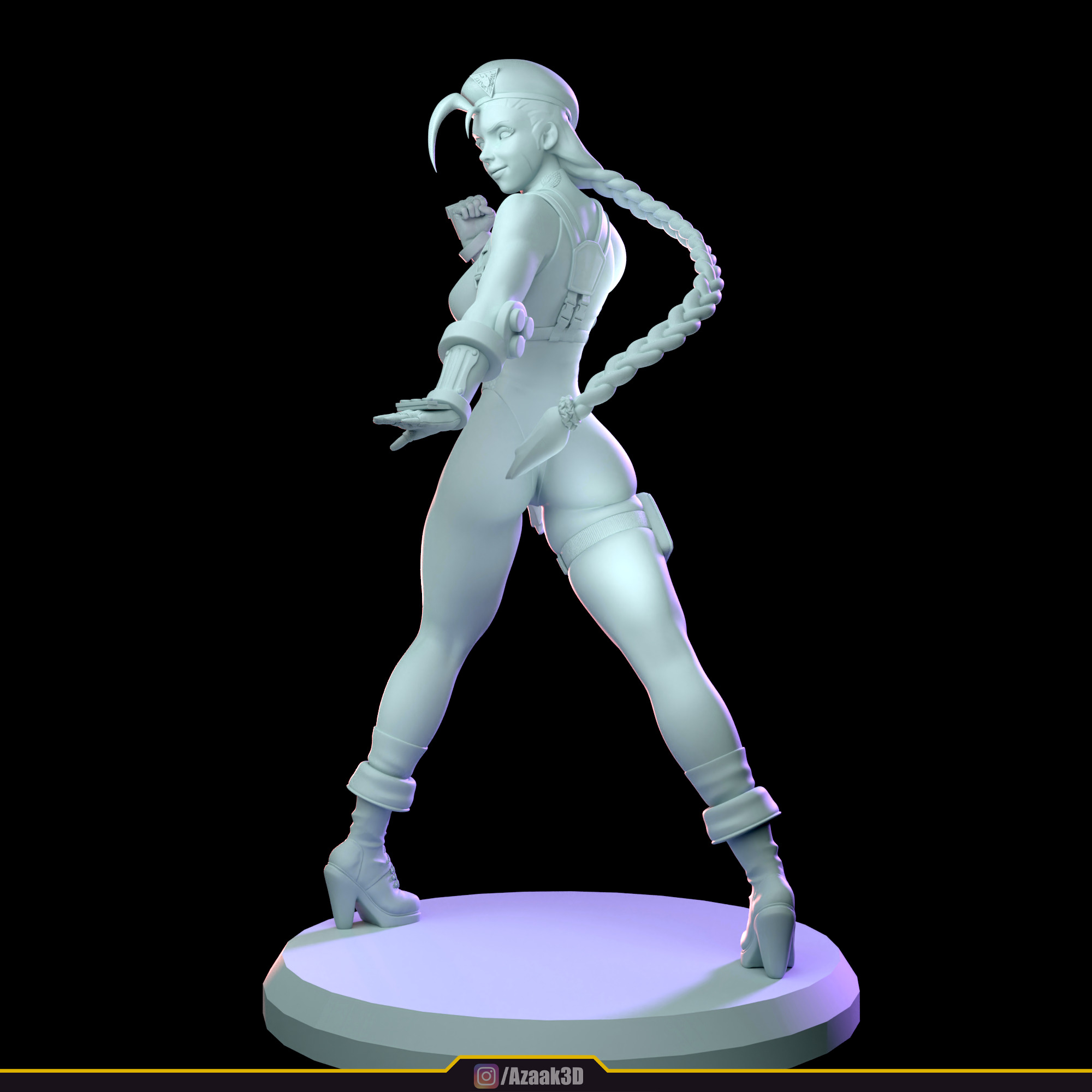 Cammy White Figure 3D print model_22