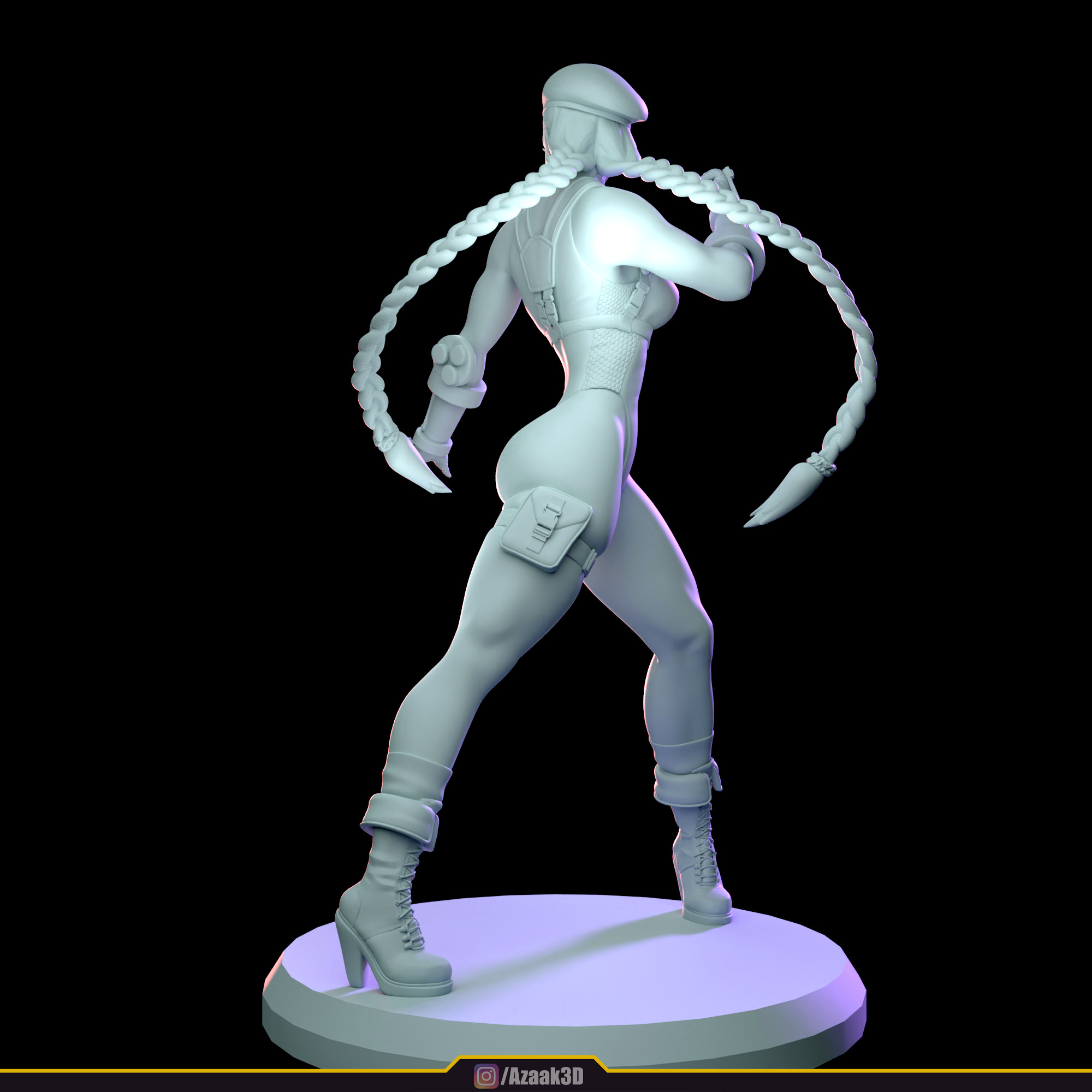 Cammy White Figure 3D print model_24