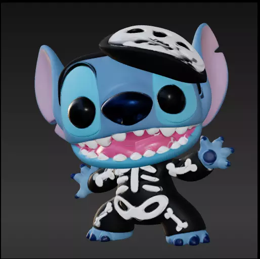 Stitch funko pop Free 3D print model_0