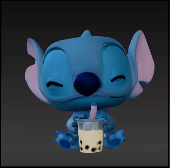 Stitch funko pop Free 3D print model_0