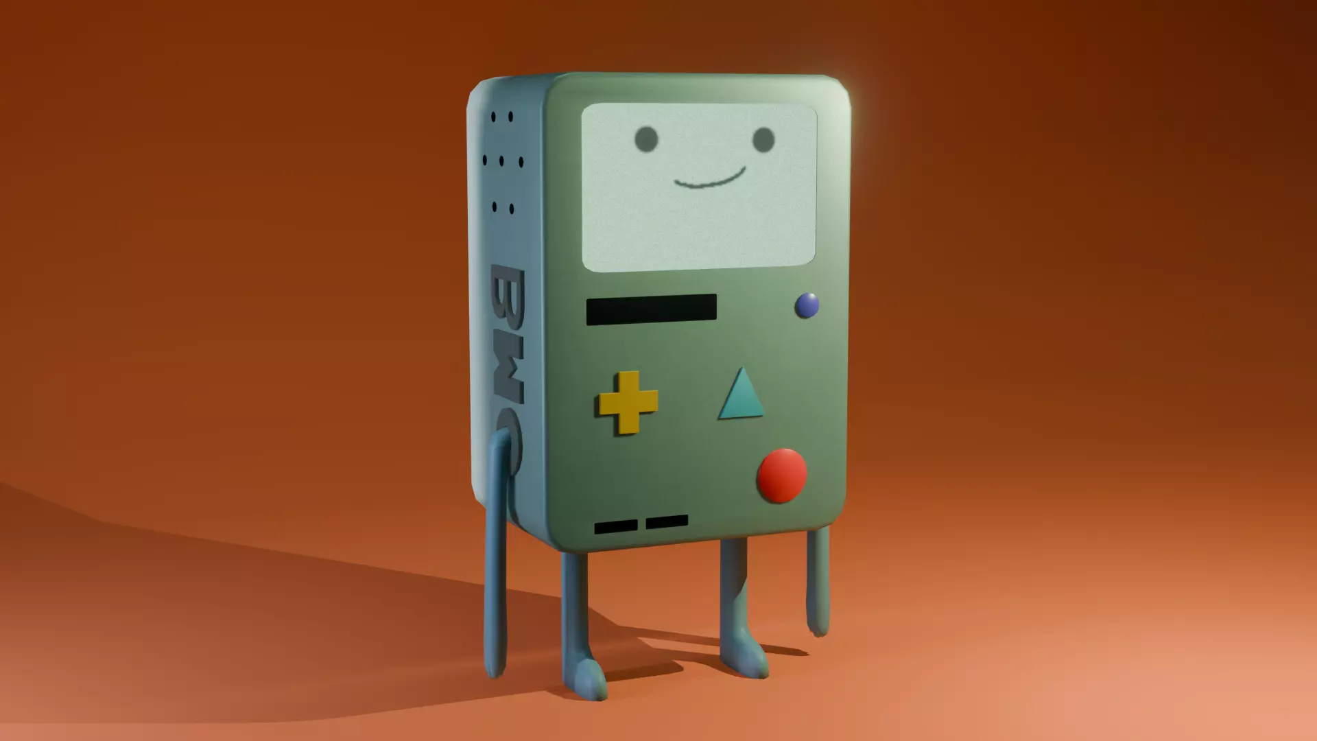 BMO of adventure time Free low-poly 3D model