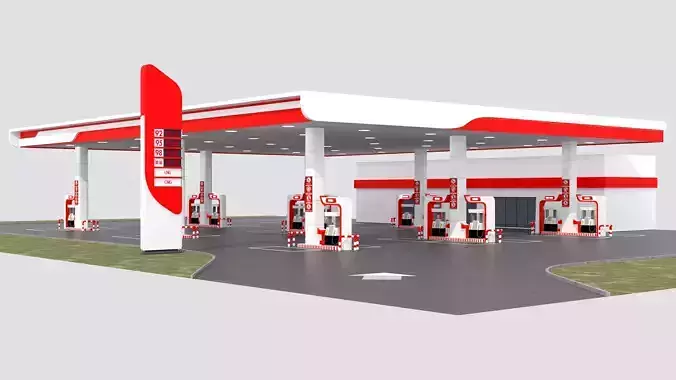 gas station