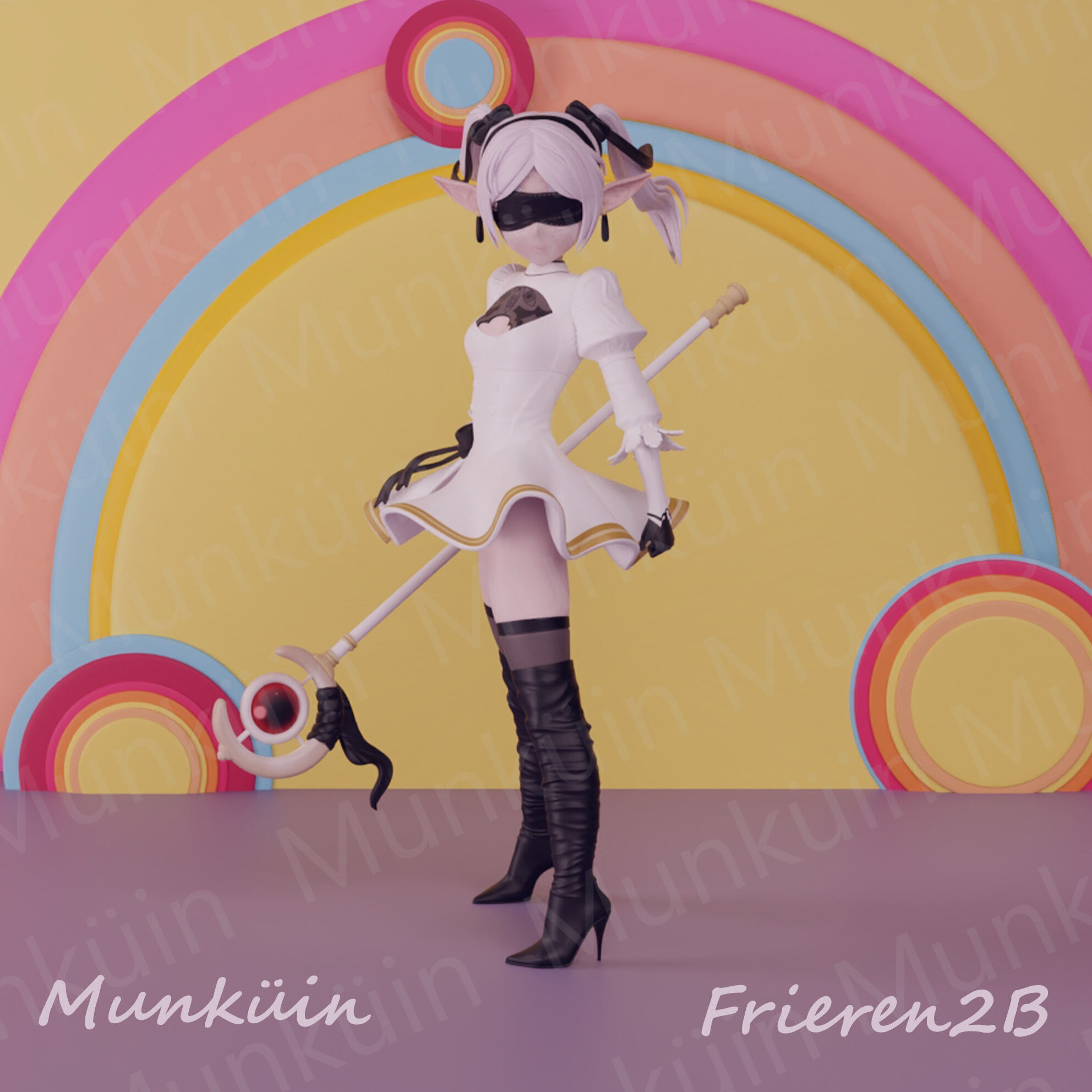 Fan Art Frieren 2B 3D print model_7
