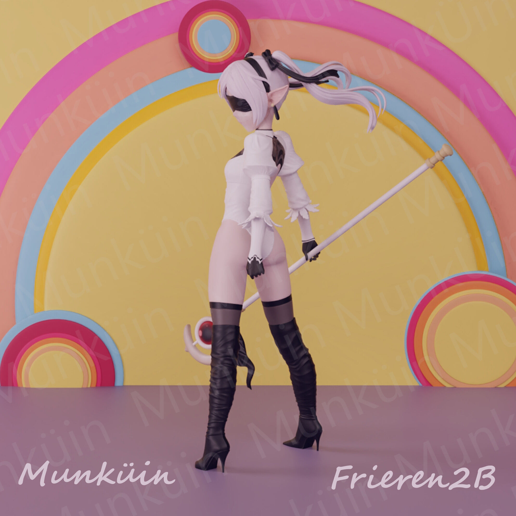 Fan Art Frieren 2B 3D print model_8