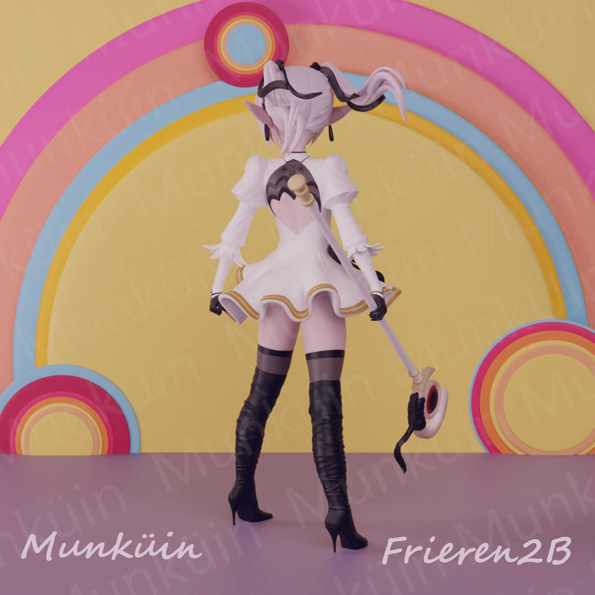 Fan Art Frieren 2B 3D print model_2