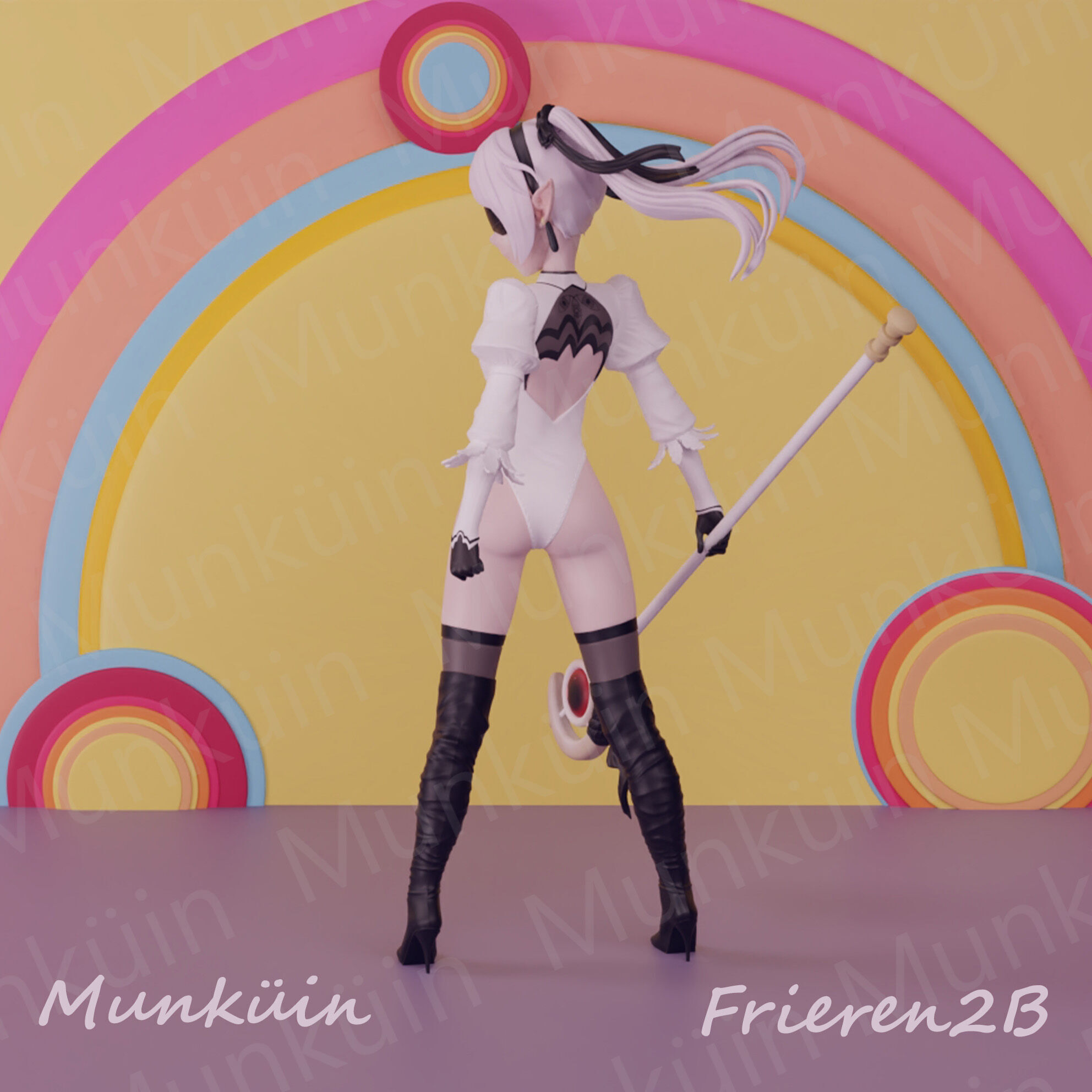 Fan Art Frieren 2B 3D print model_9
