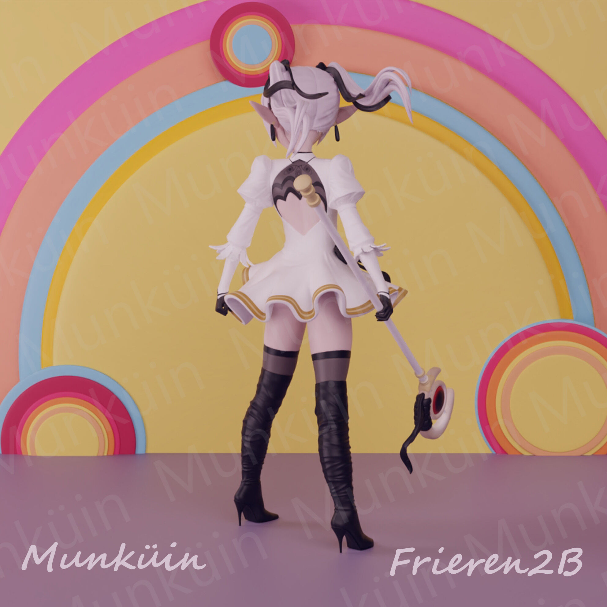 Fan Art Frieren 2B 3D print model_3