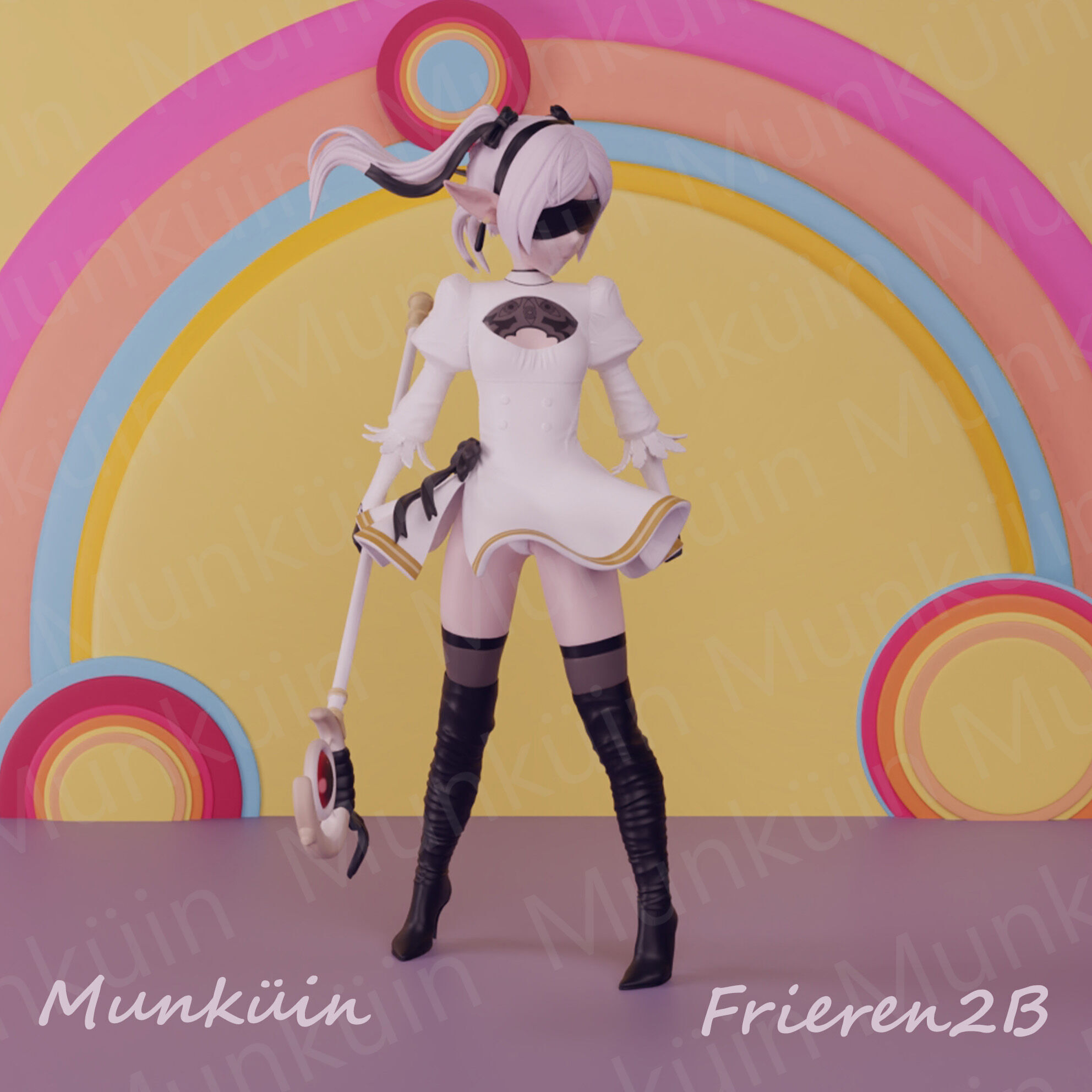 Fan Art Frieren 2B 3D print model_5