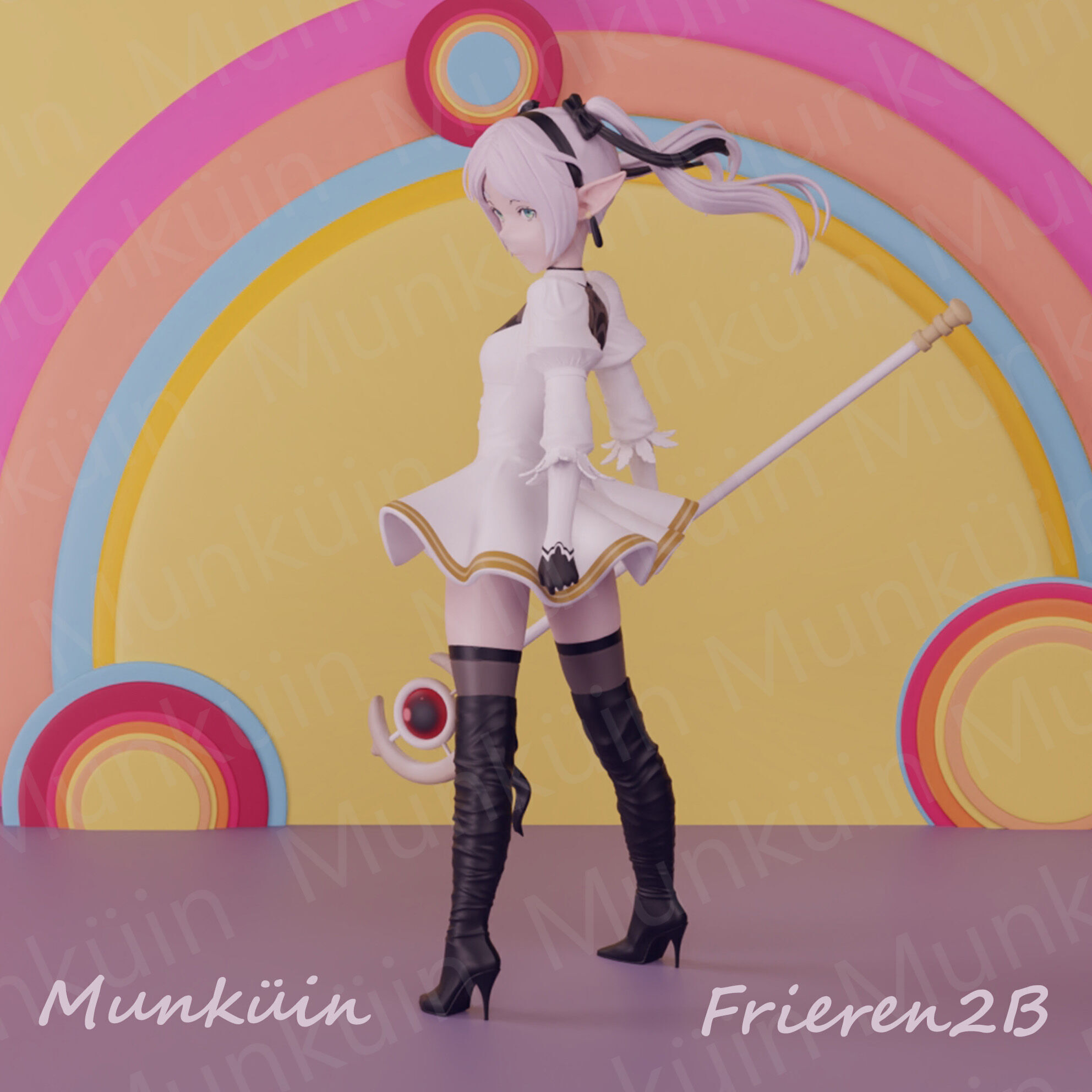 Fan Art Frieren 2B 3D print model_14