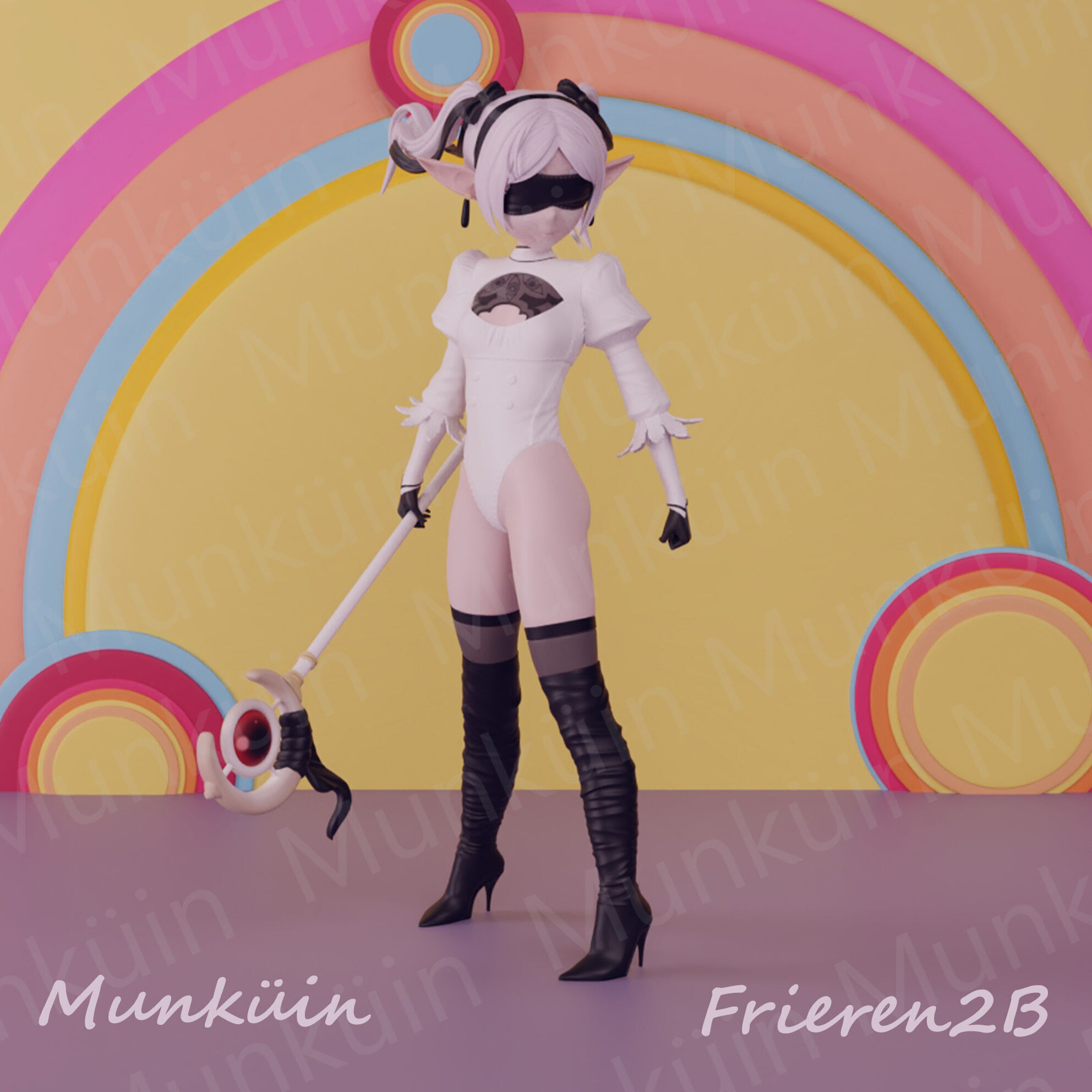 Fan Art Frieren 2B 3D print model_12