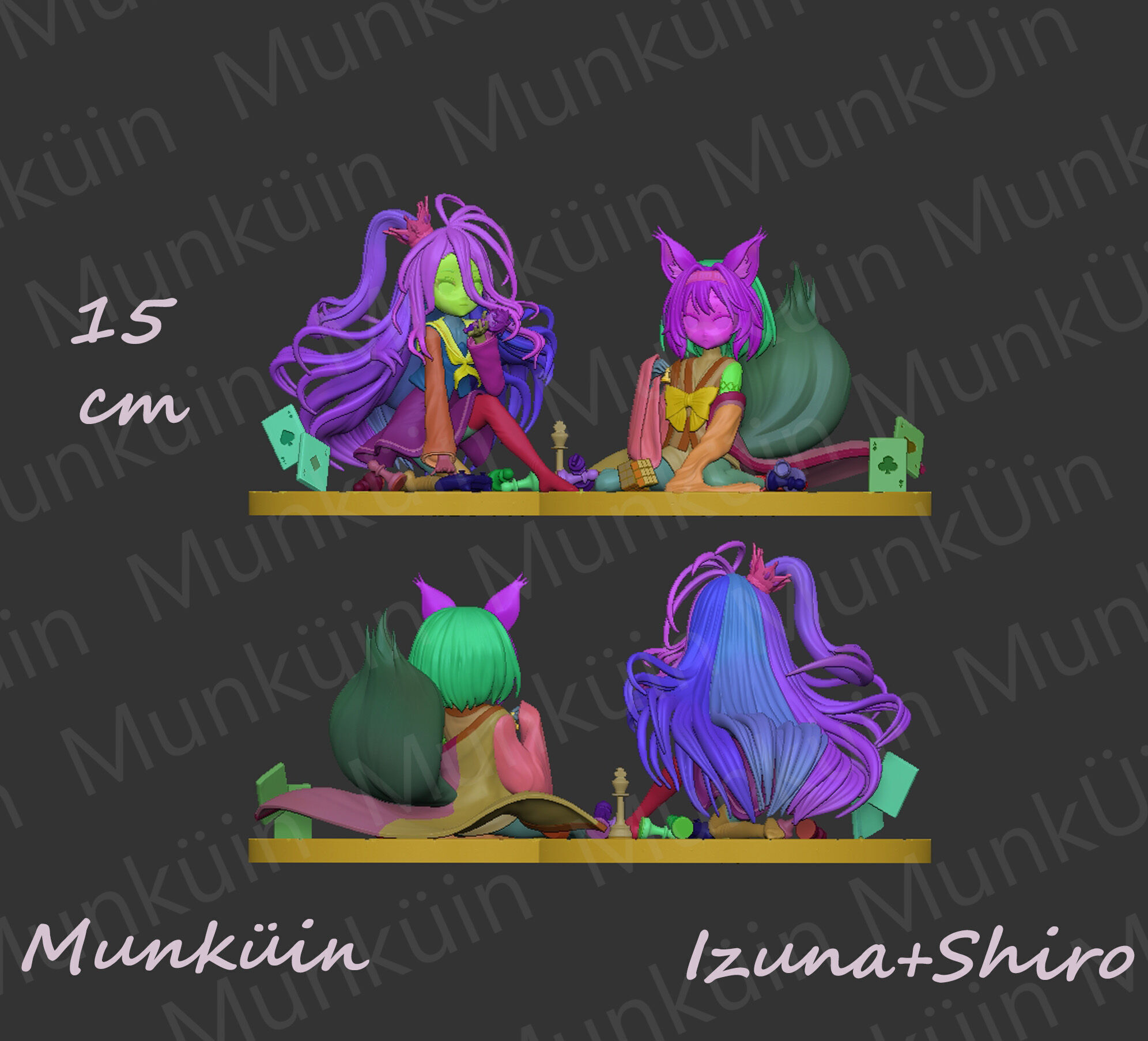 Fan Art Izuna  Shiro NGNL 3D print model_19