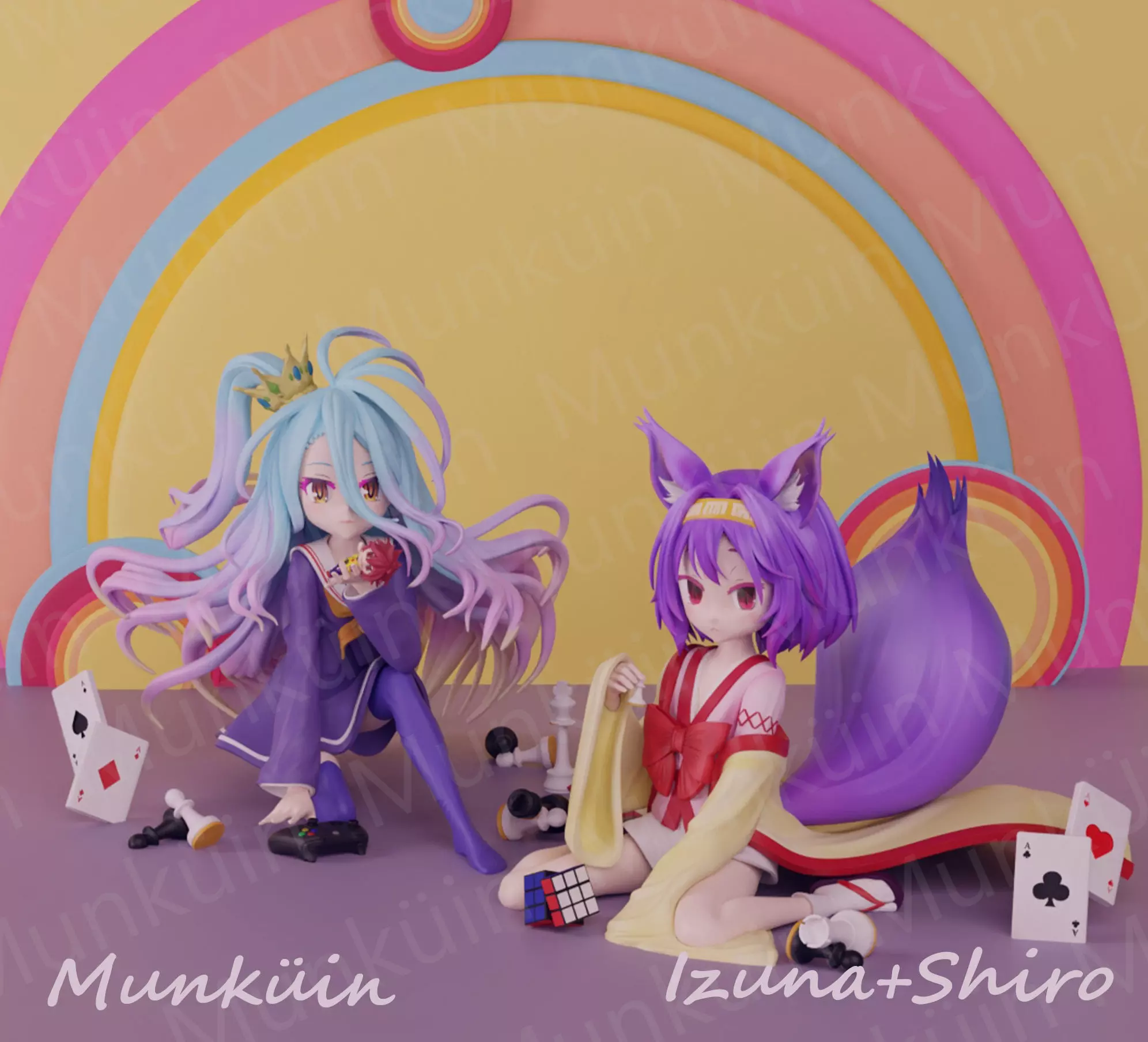 Fan Art Izuna  Shiro NGNL 3D print model_0