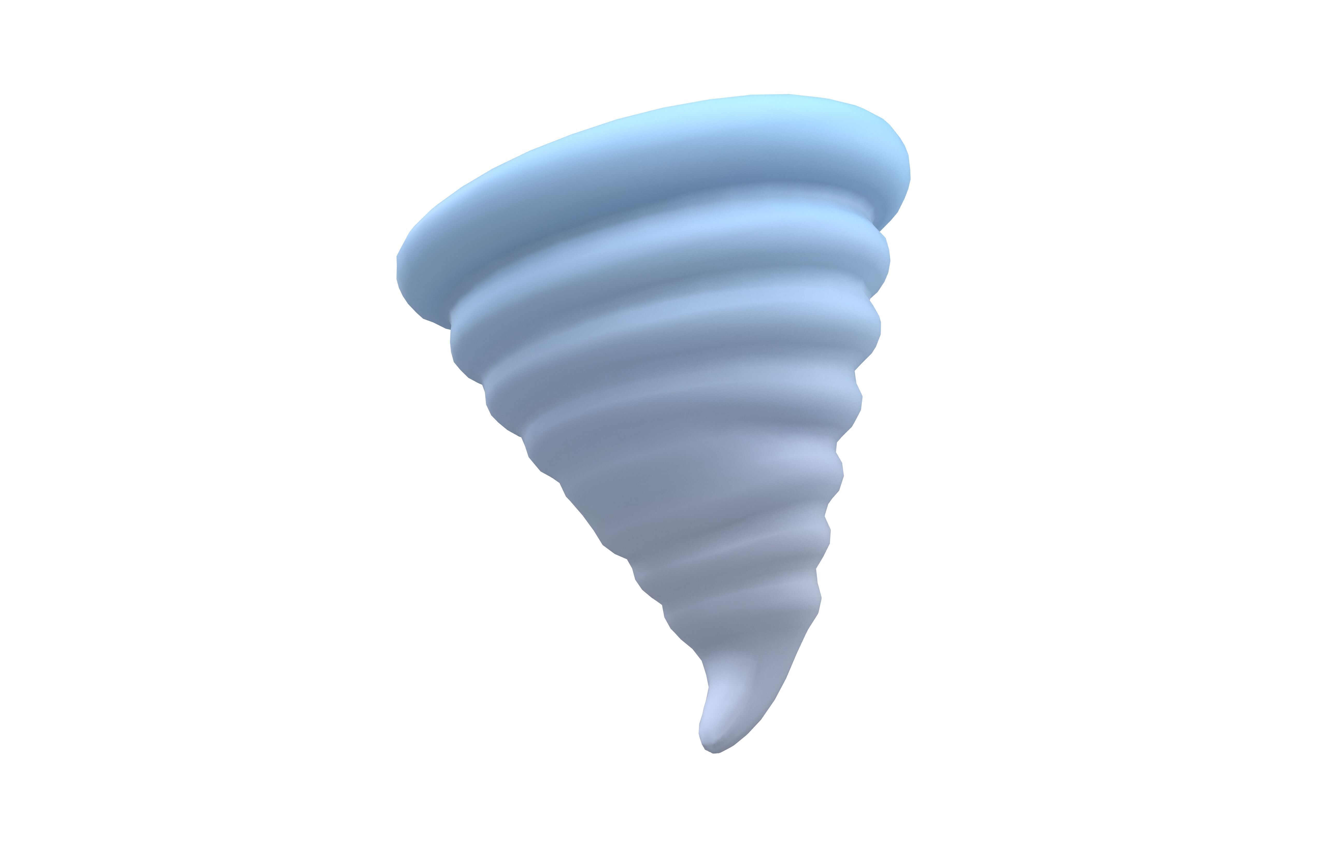 Tornado Icon v1 001 Low-poly 3D model_2