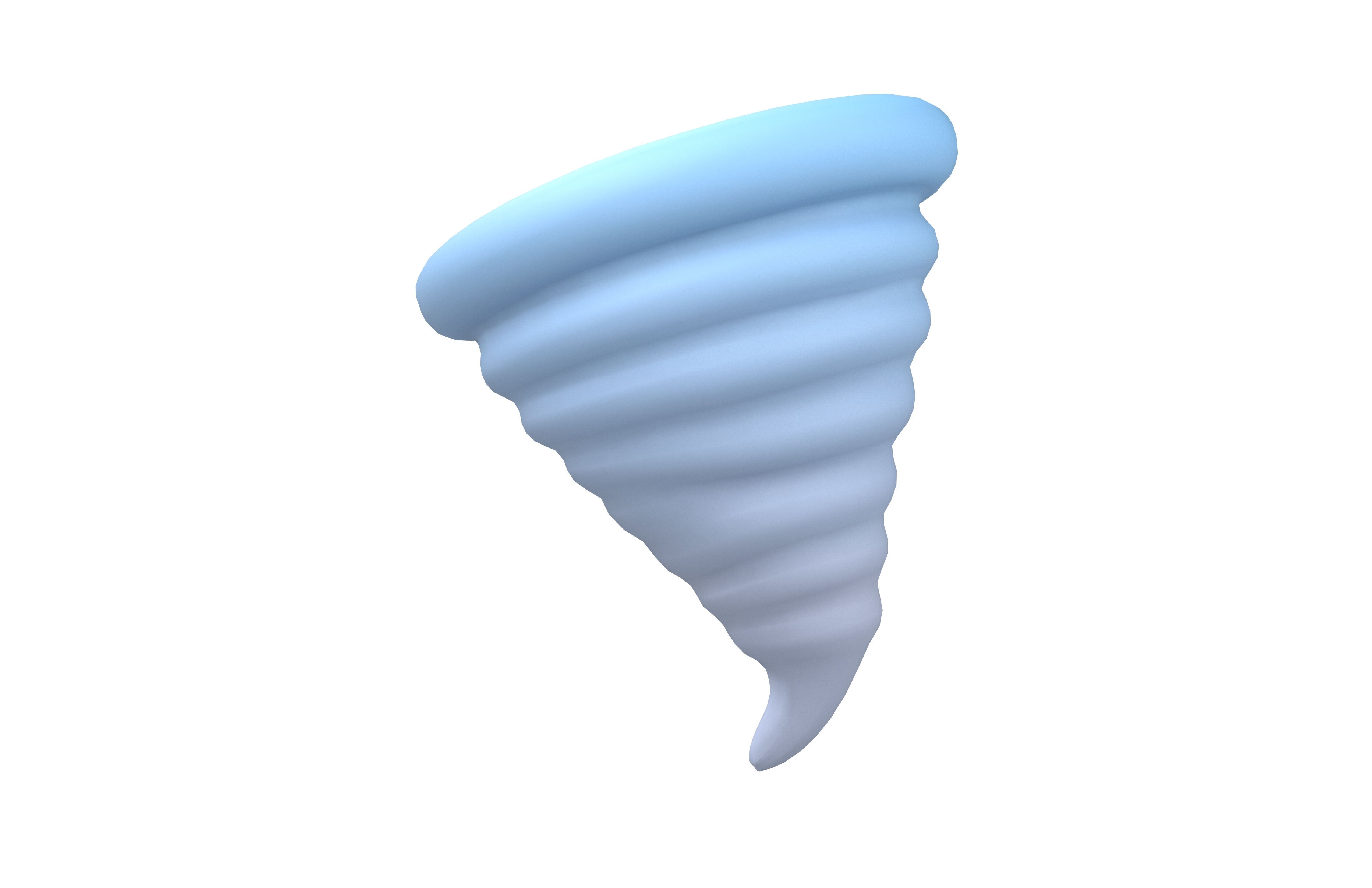 Tornado Icon v1 001 Low-poly 3D model_3