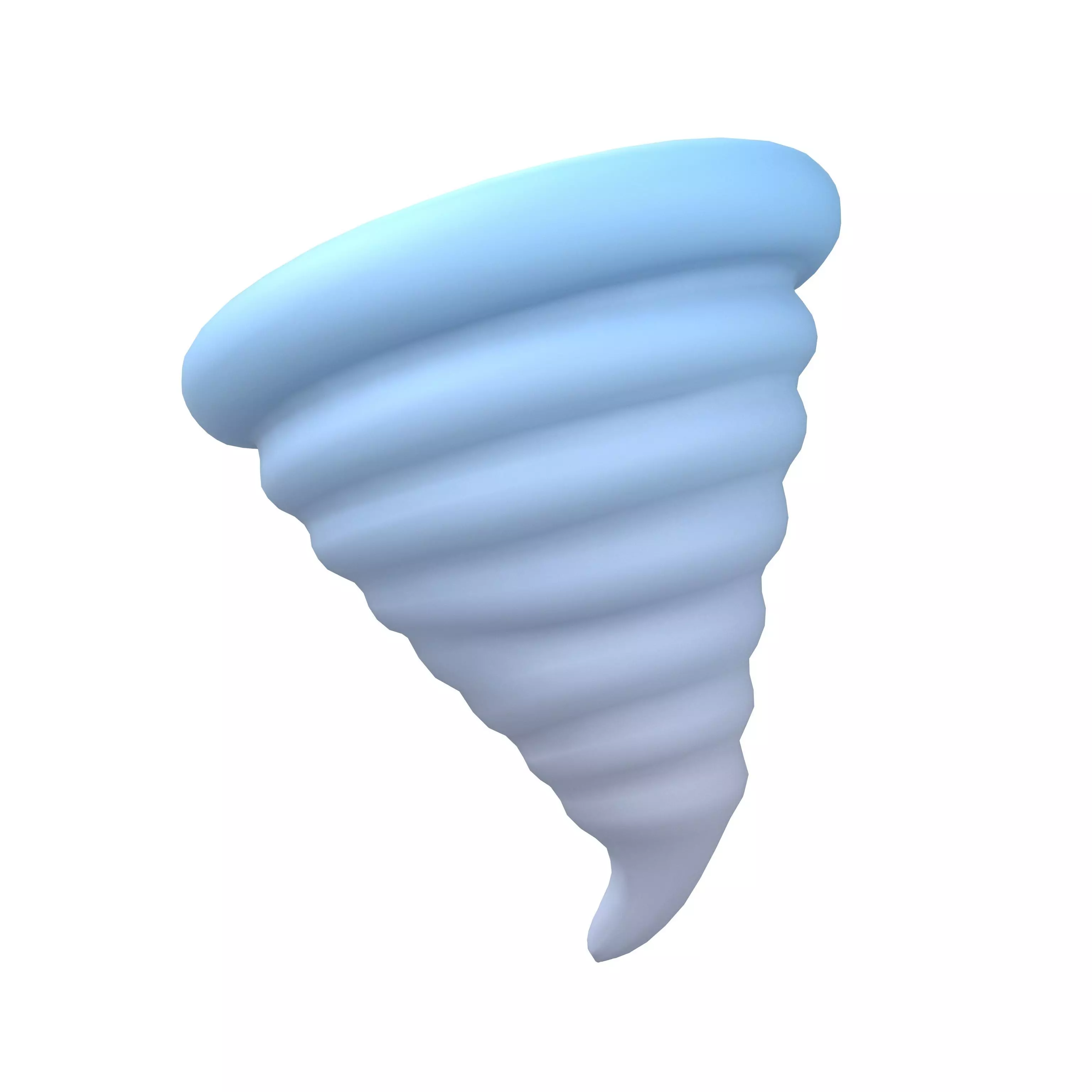 Tornado Icon v1 001 Low-poly 3D model_0