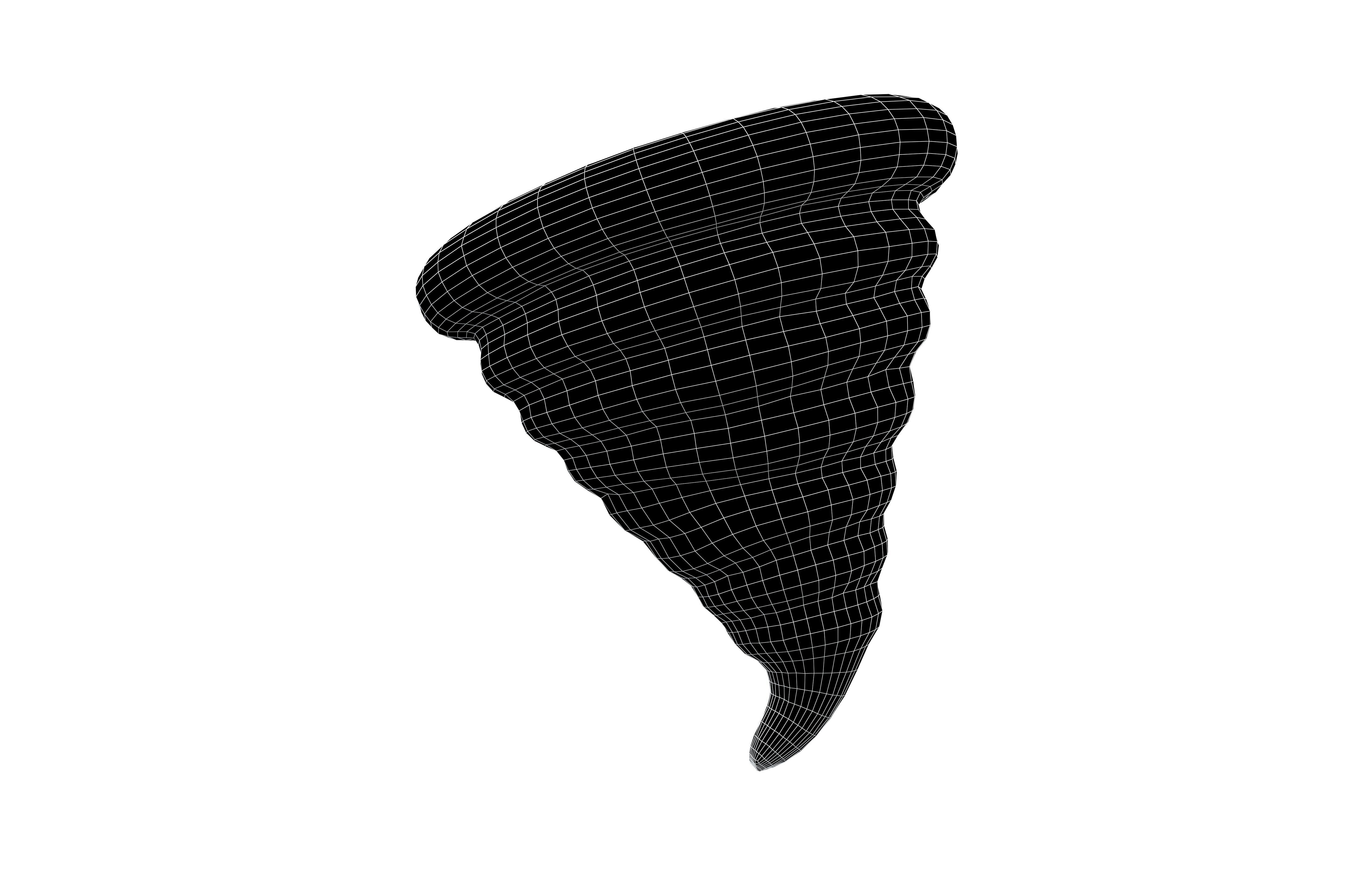 Tornado Icon v1 002 Low-poly 3D model_5