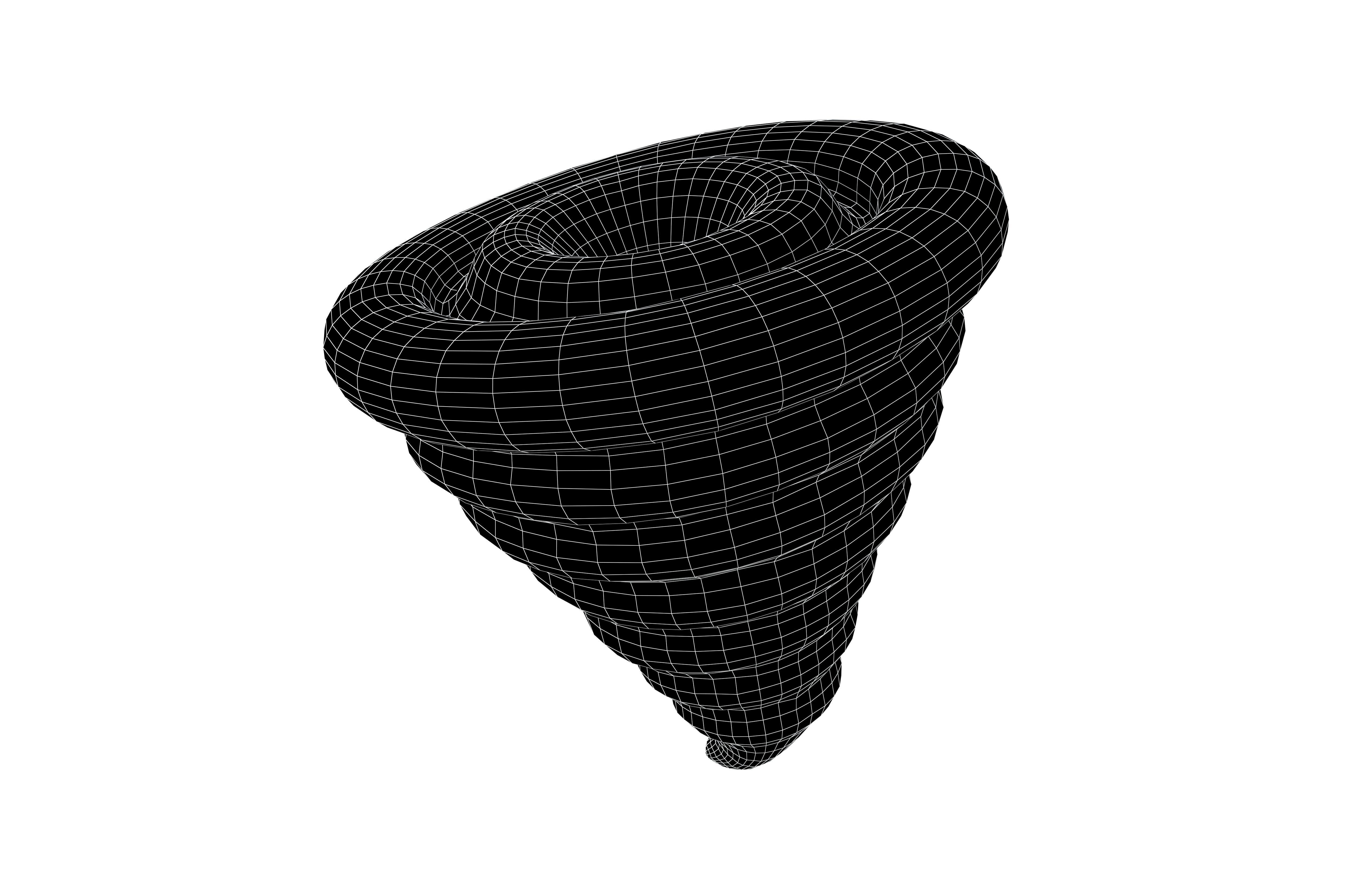 Tornado Icon v1 002 Low-poly 3D model_6