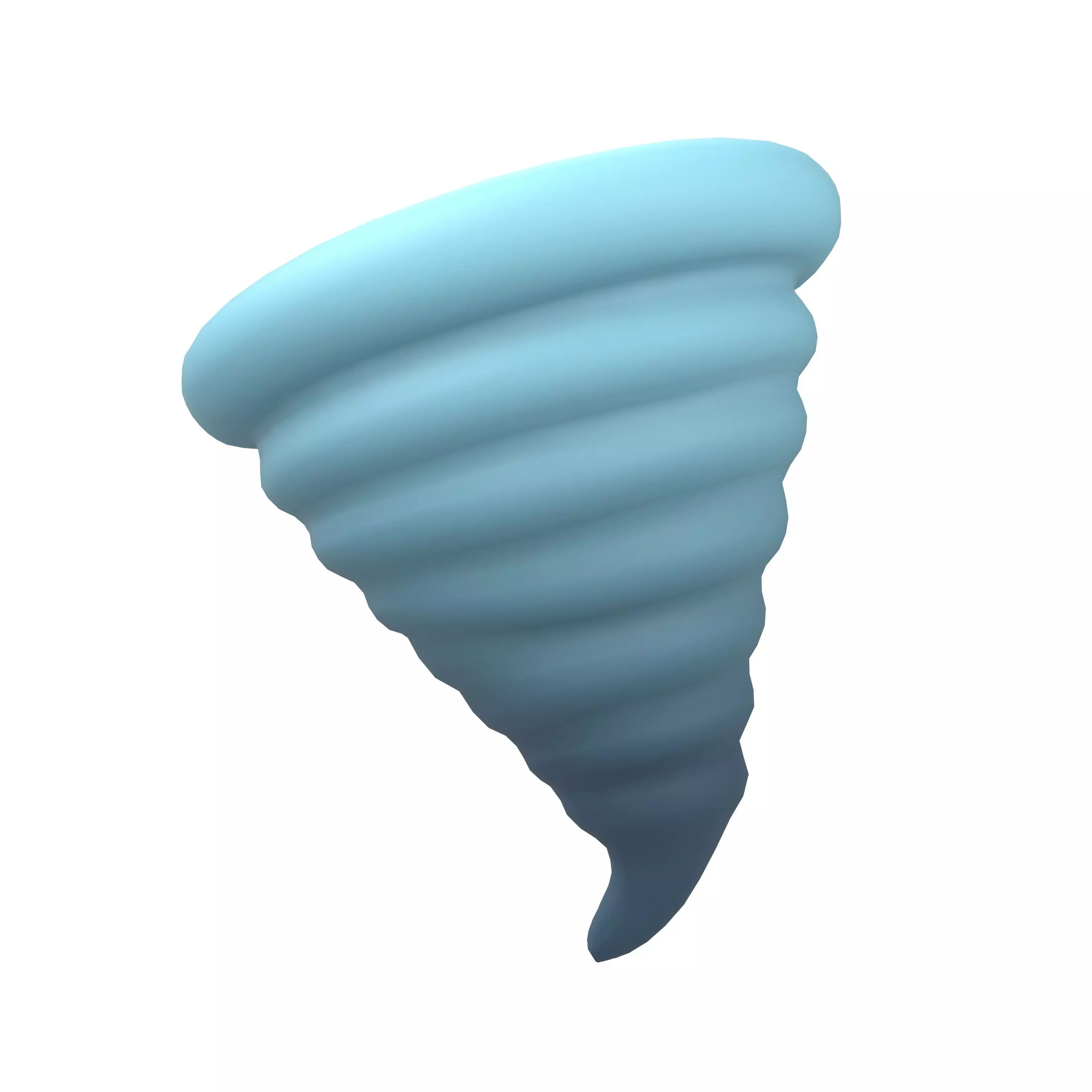 Tornado Icon v1 002 Low-poly 3D model_0