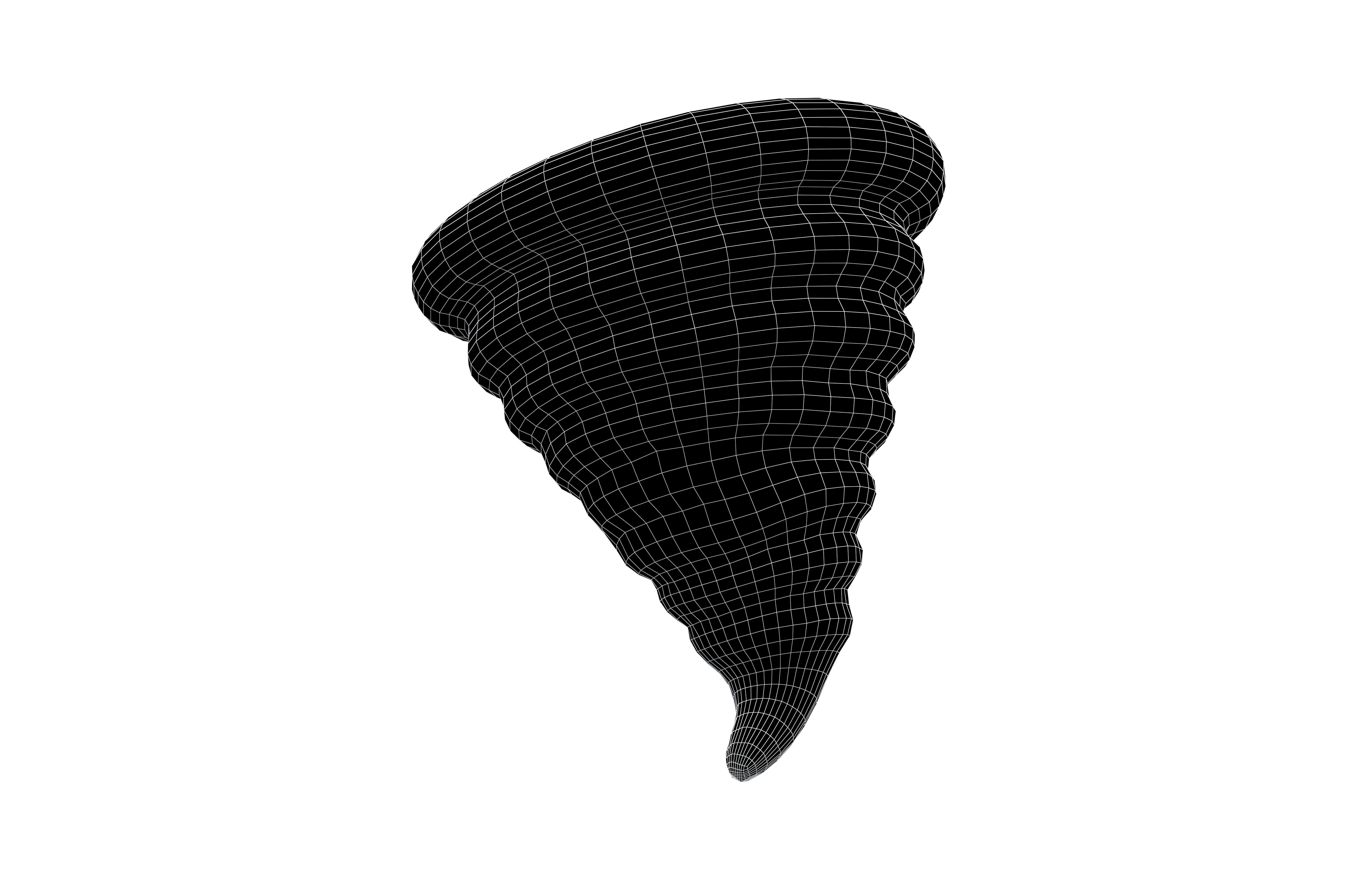 Tornado Icon v1 002 Low-poly 3D model_7