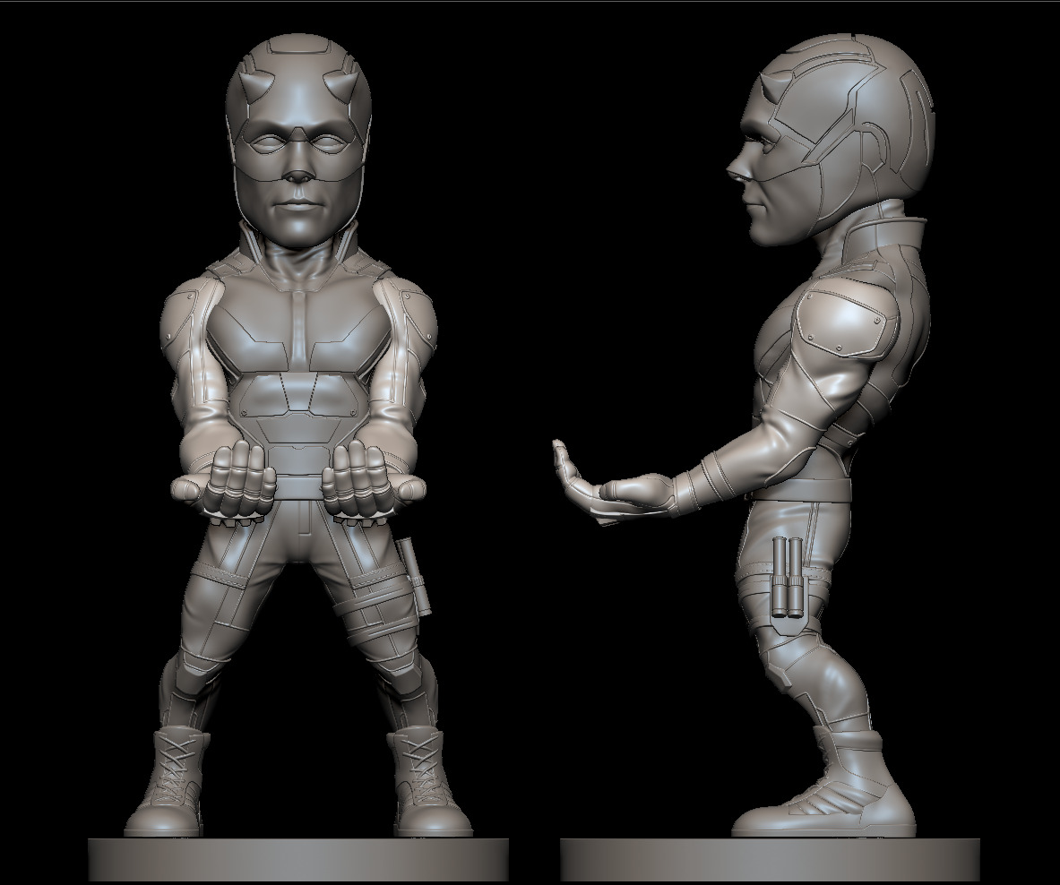 Daredevil joystick holder 3D print model_1