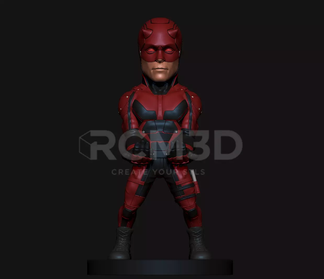 Daredevil joystick holder 3D print model_0
