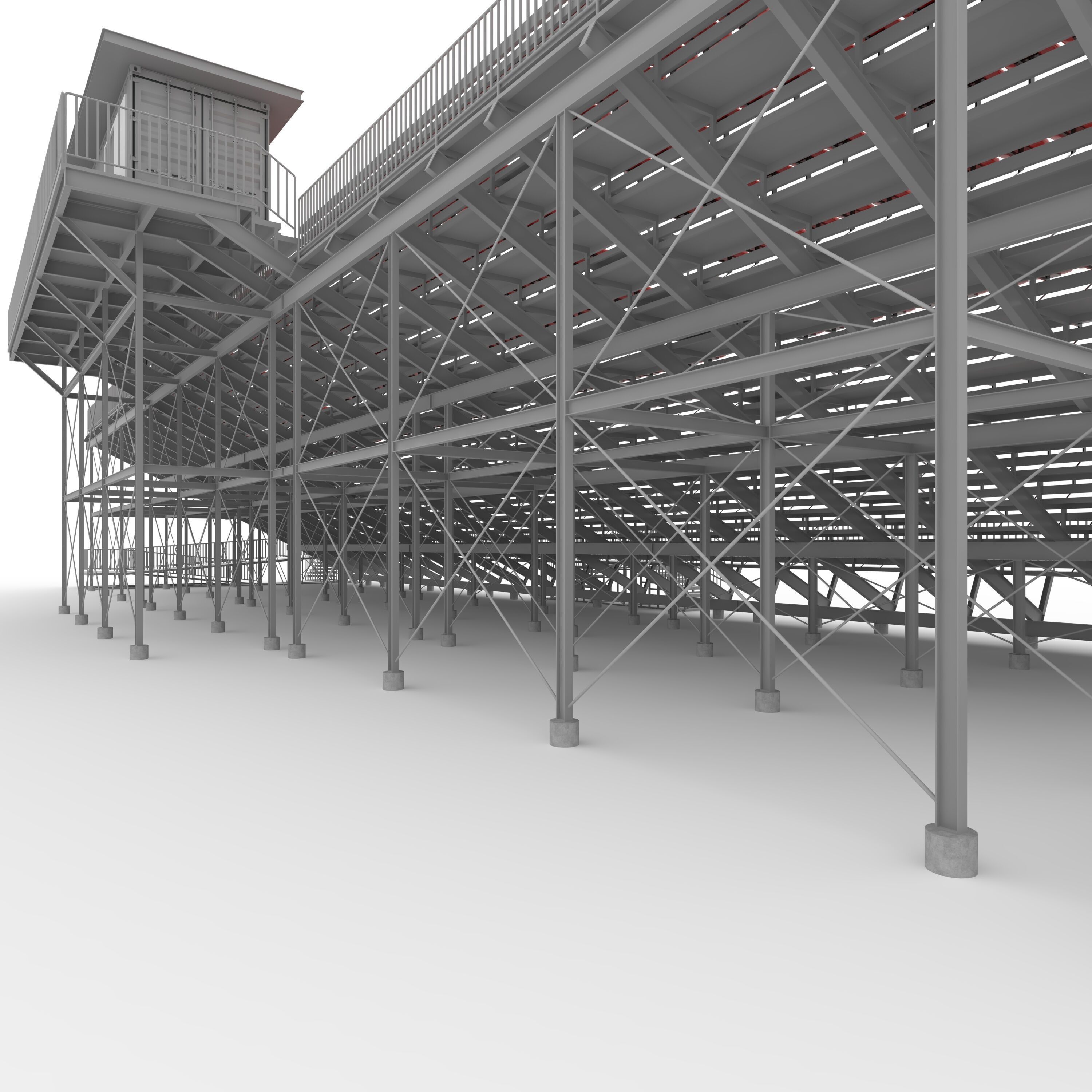 Bleachers 44 3D model_34