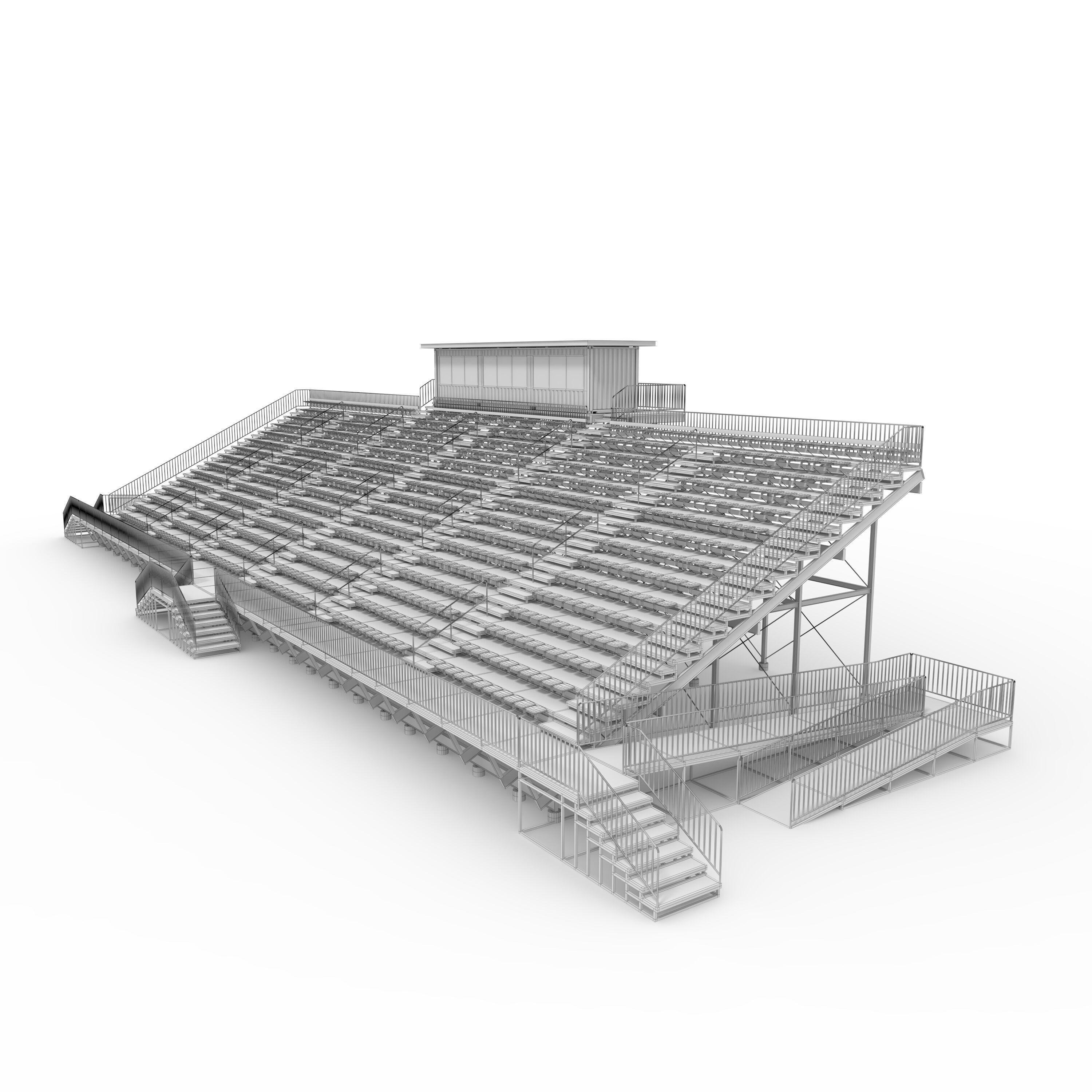 Bleachers 44 3D model_7