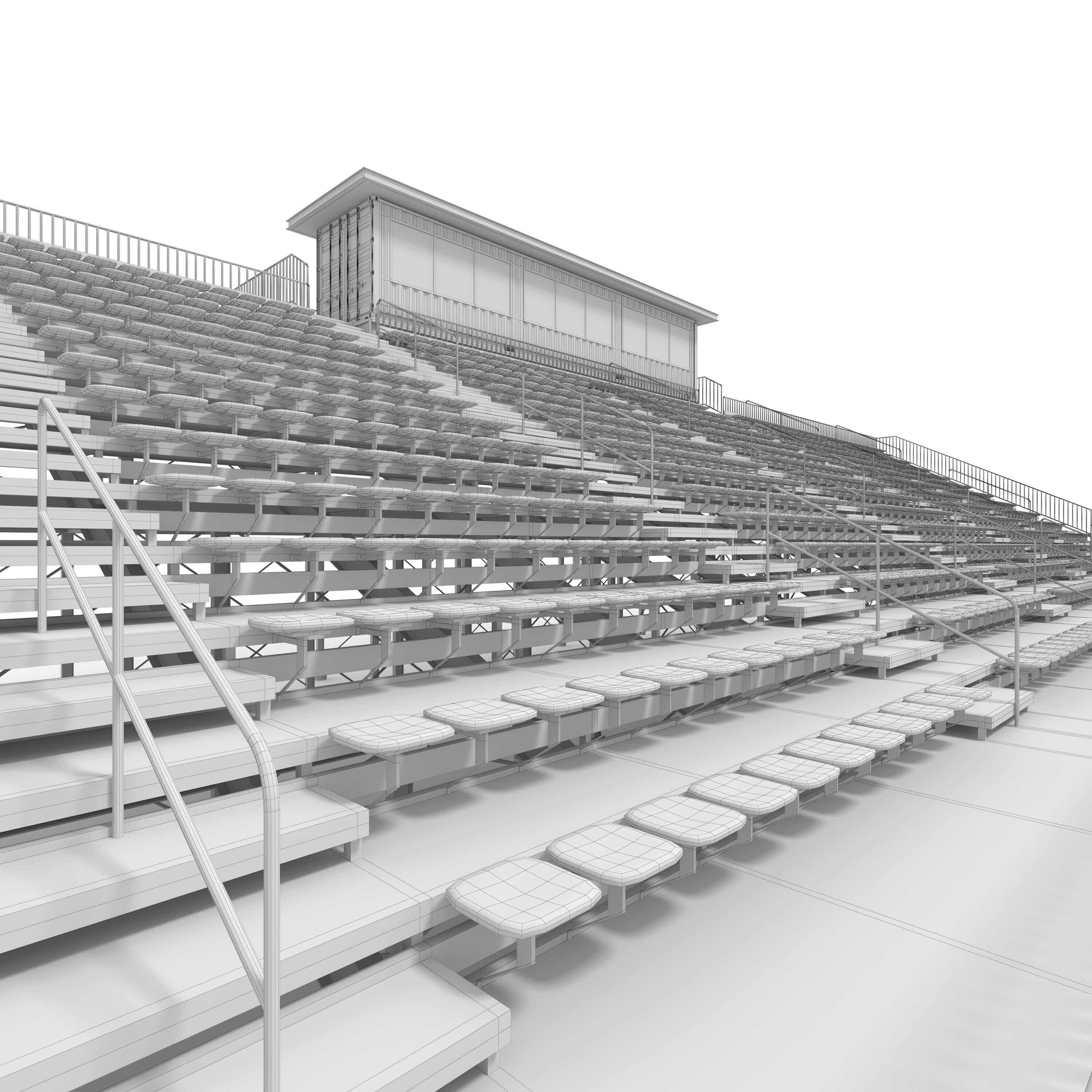Bleachers 44 3D model_1