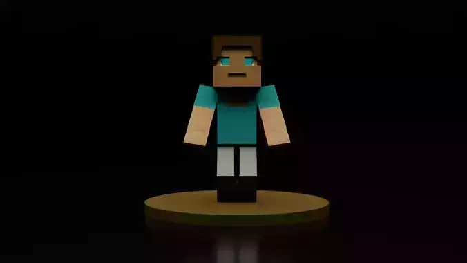 Voxel Character 3D Print Model  Minecraft Style Mini Figure